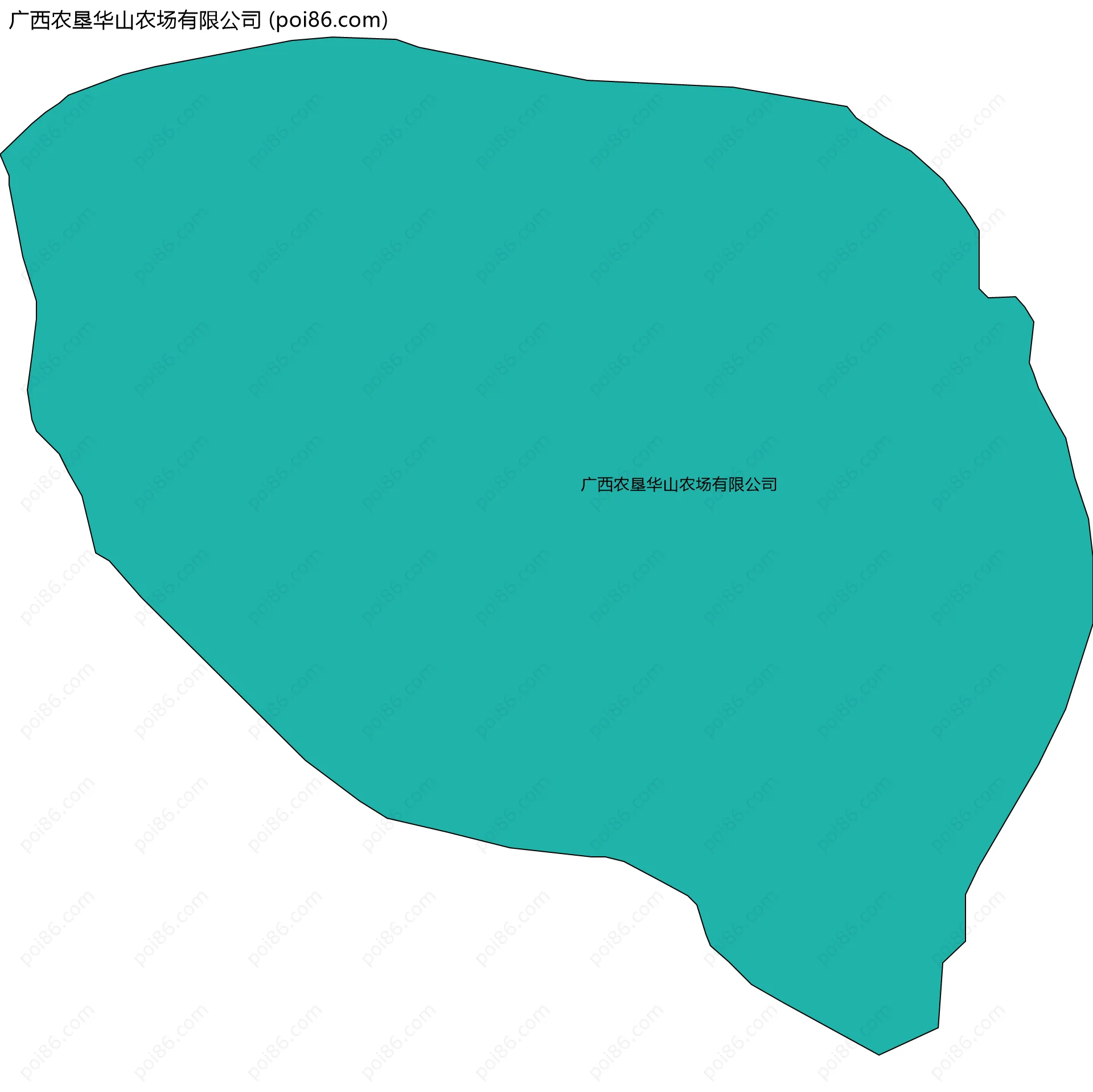 广西农垦华山农场有限公司边界地图