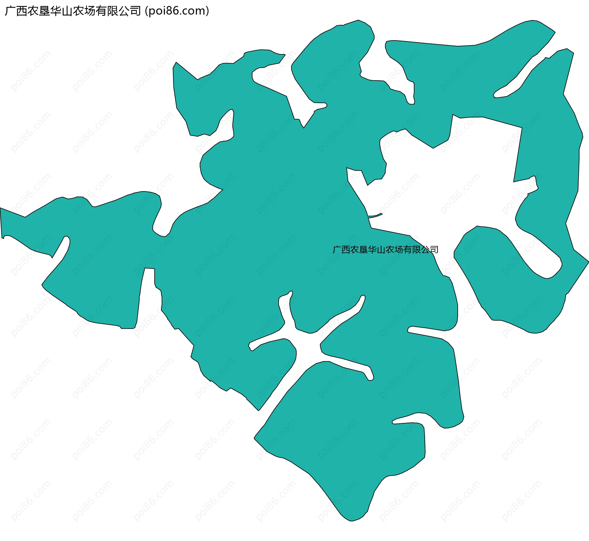 广西农垦华山农场有限公司边界地图