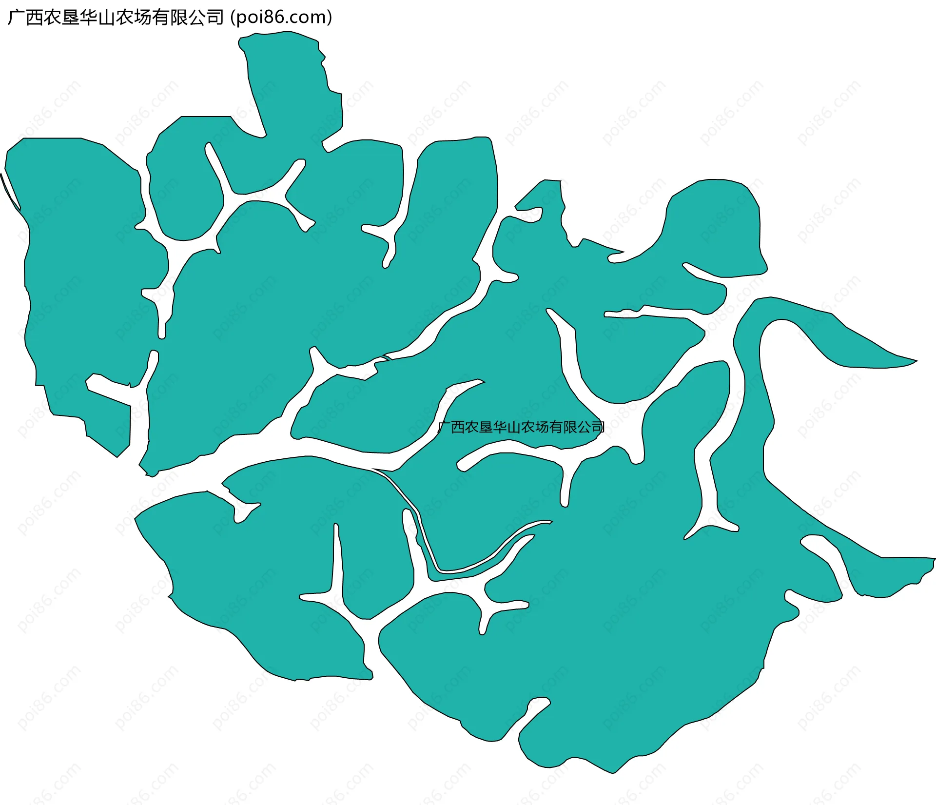 广西农垦华山农场有限公司边界地图