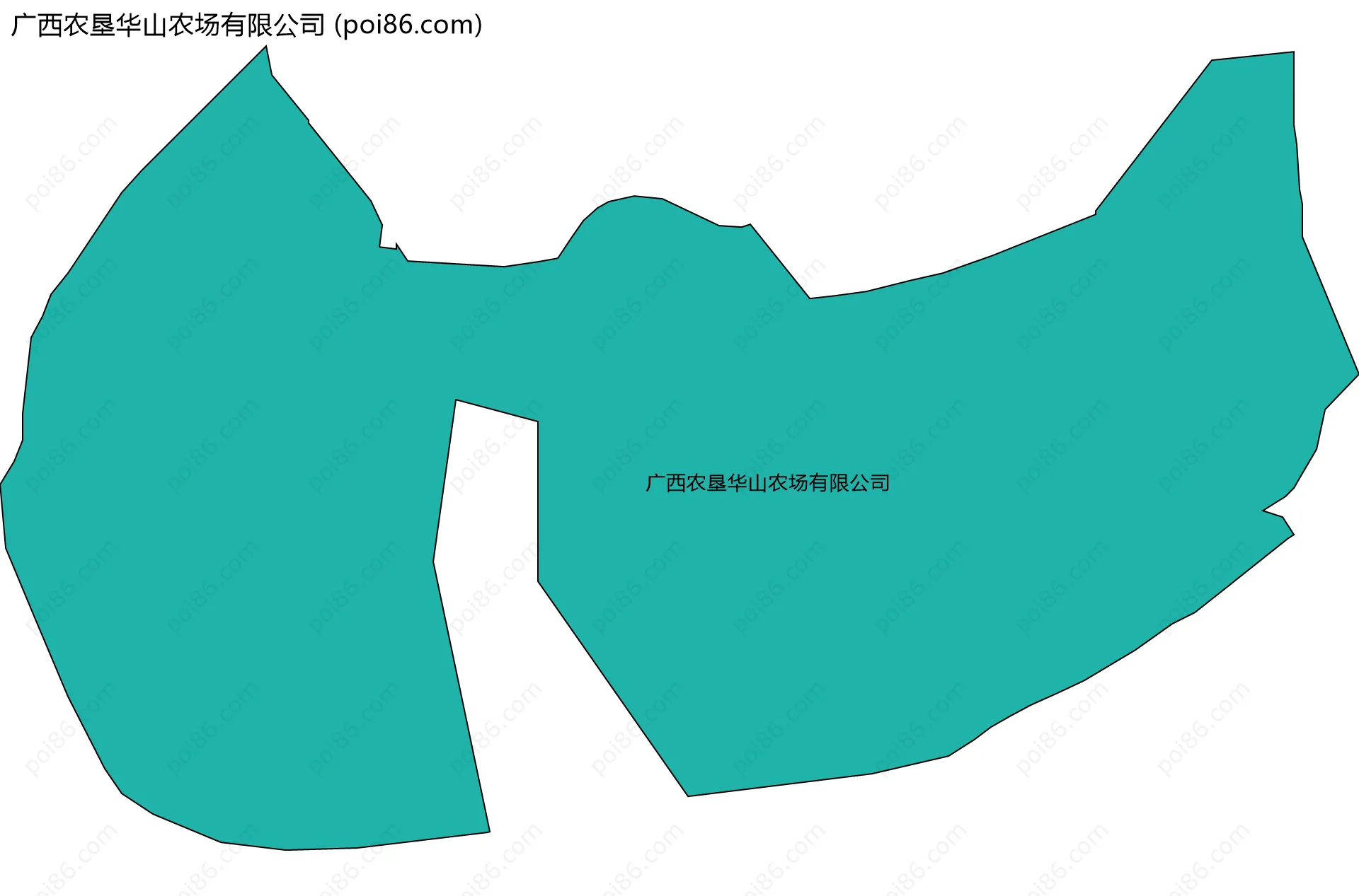 广西农垦华山农场有限公司边界地图