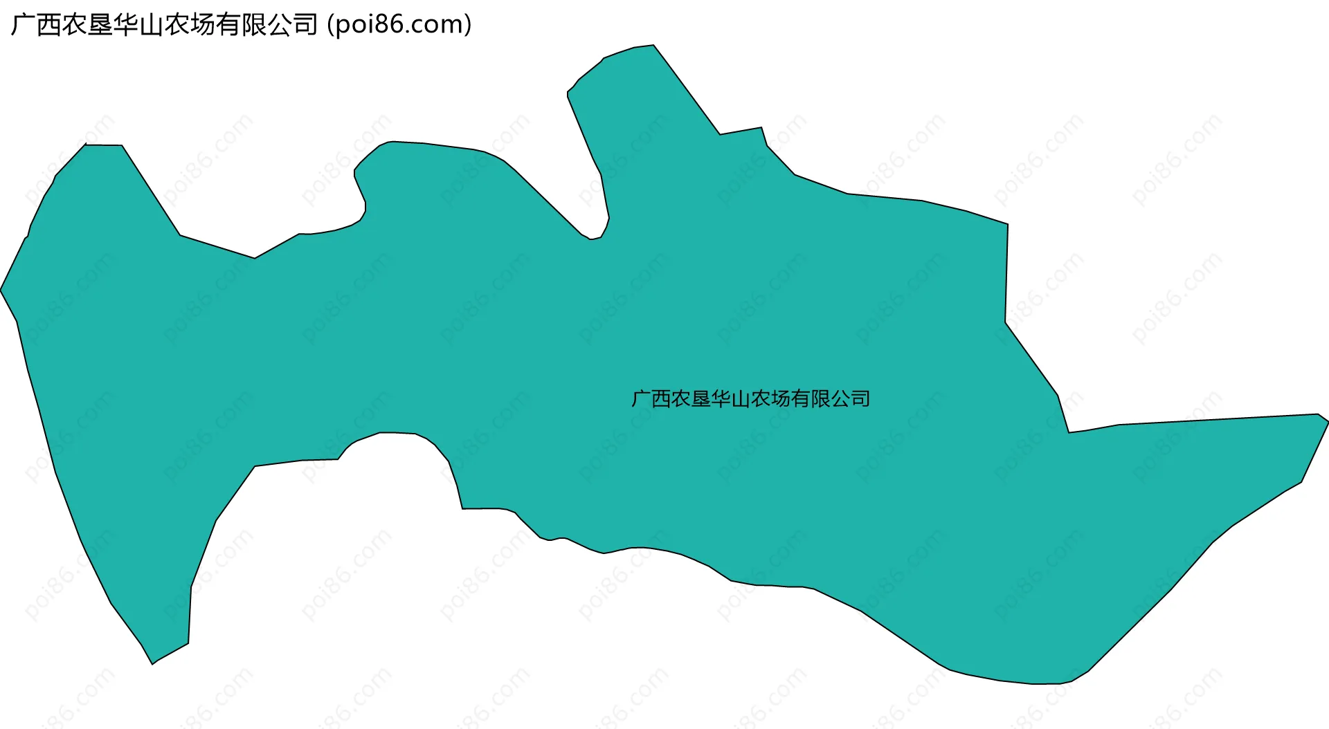 广西农垦华山农场有限公司边界地图