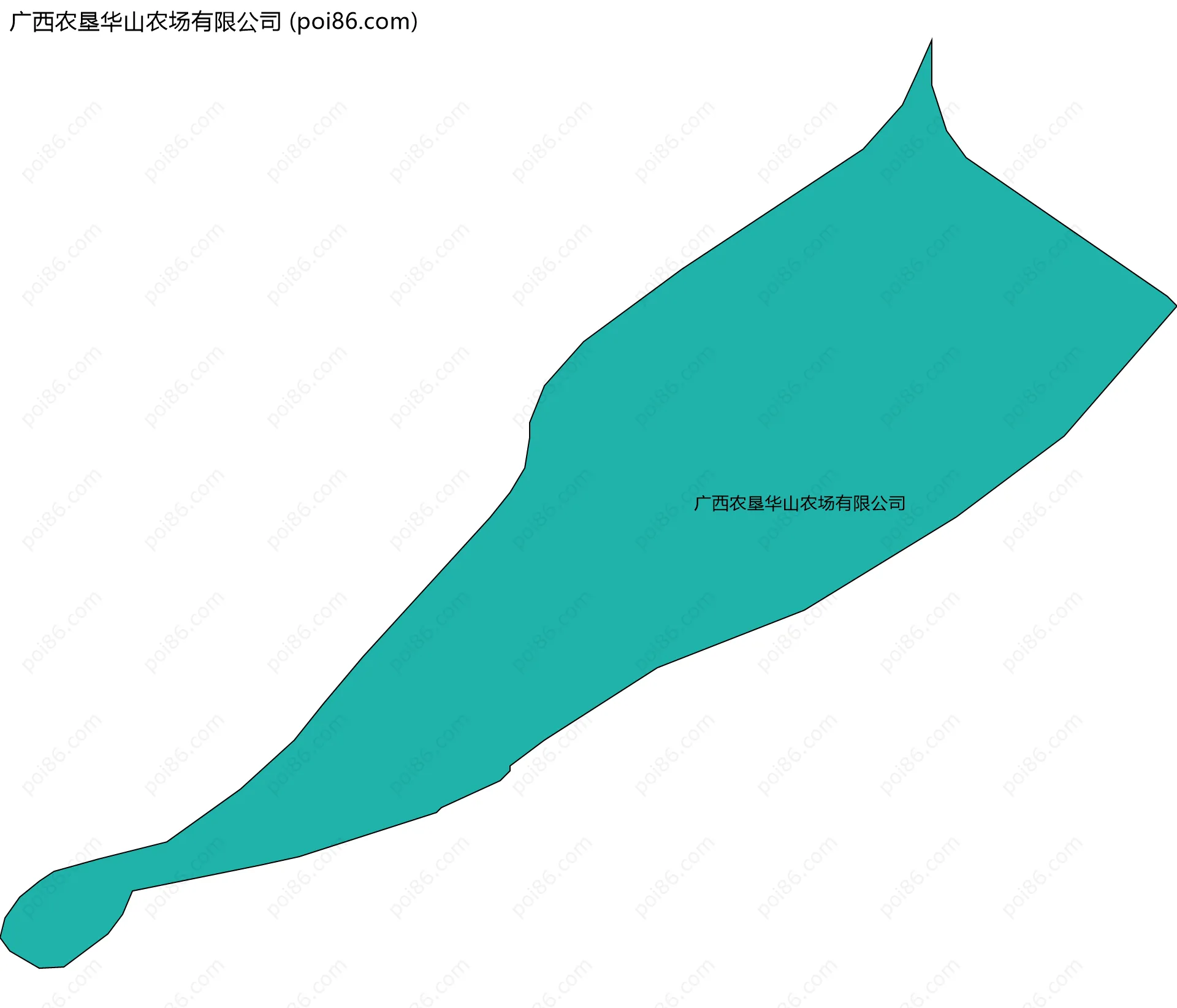 广西农垦华山农场有限公司边界地图
