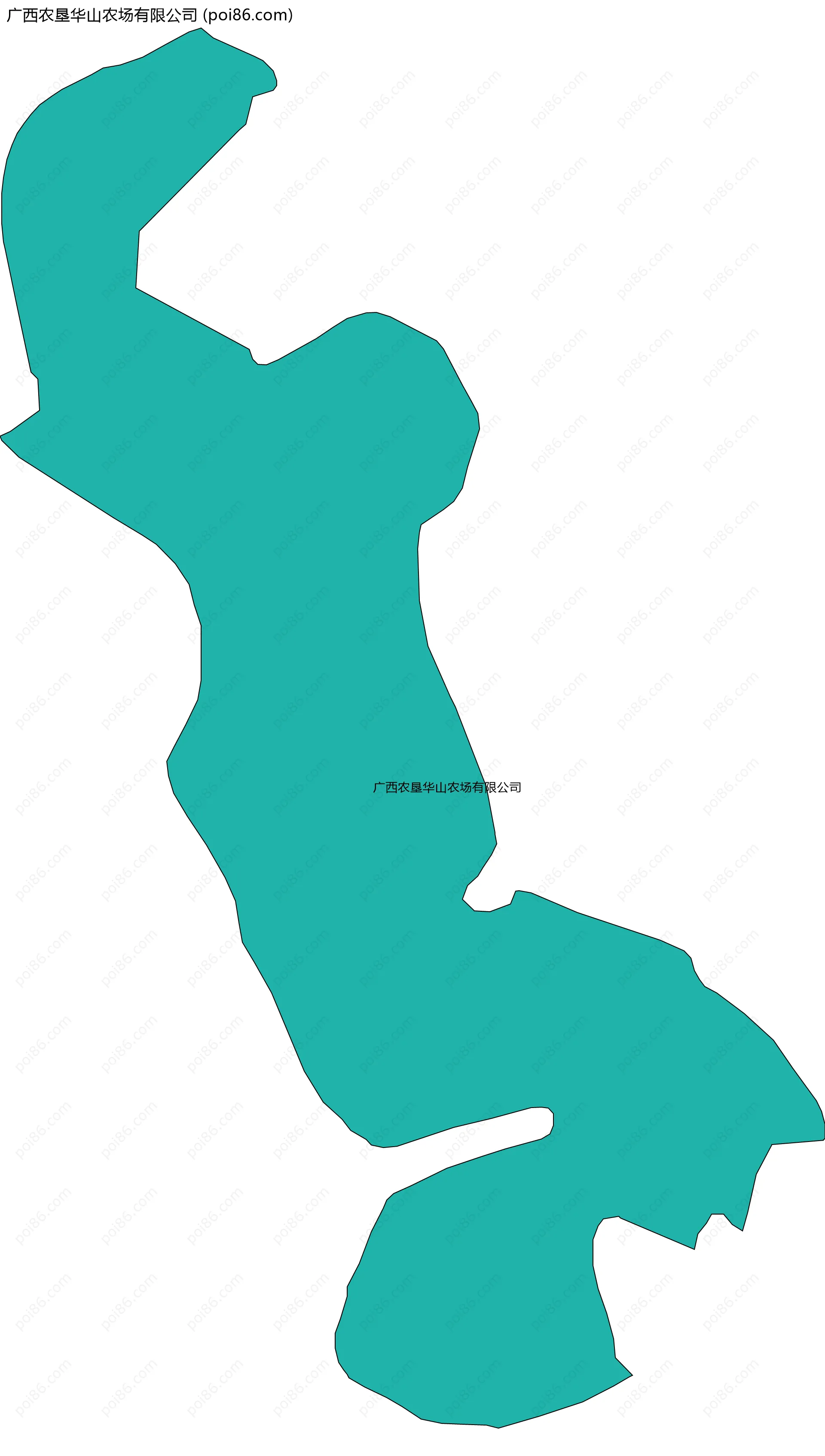 广西农垦华山农场有限公司边界地图