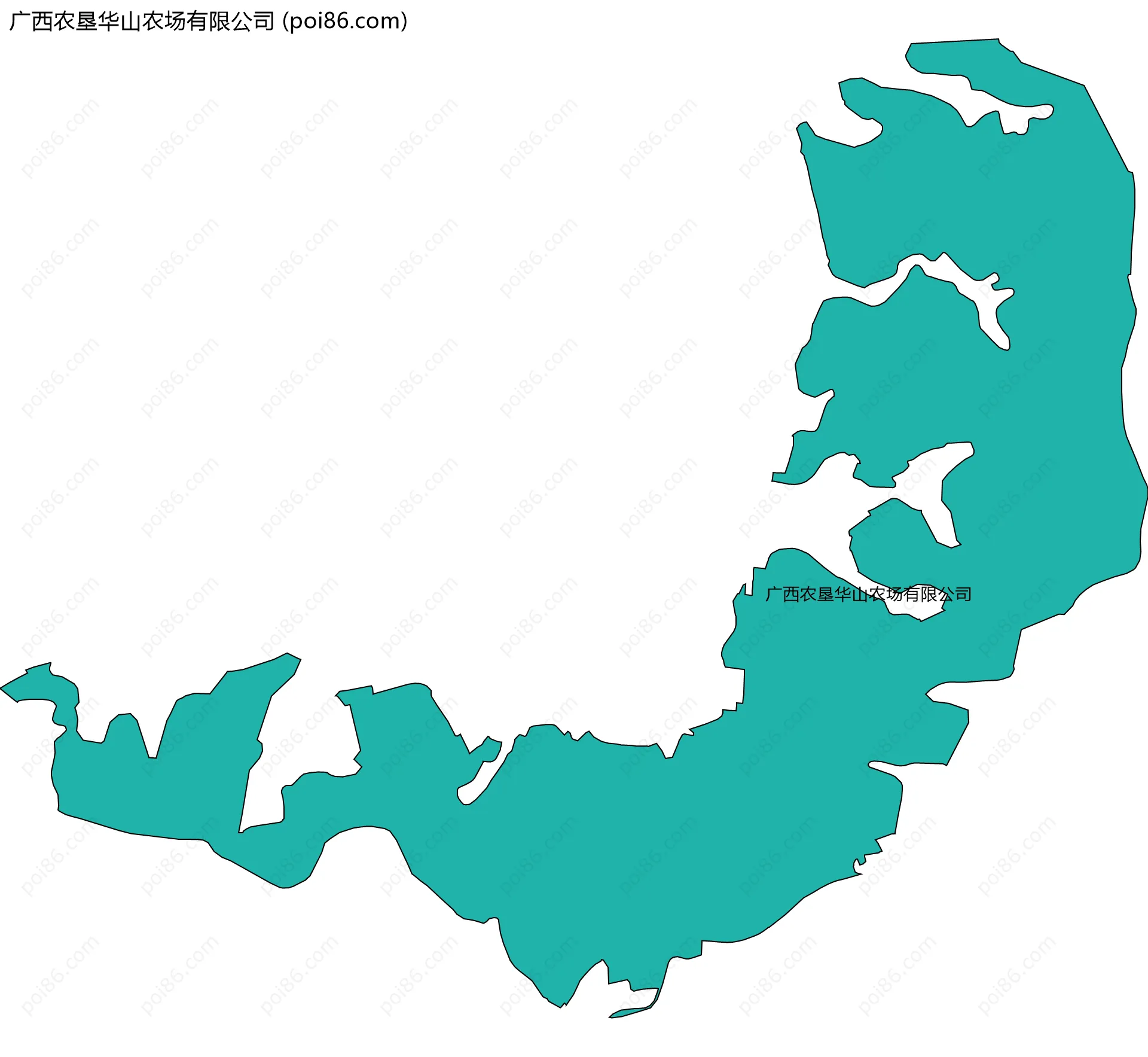 广西农垦华山农场有限公司边界地图