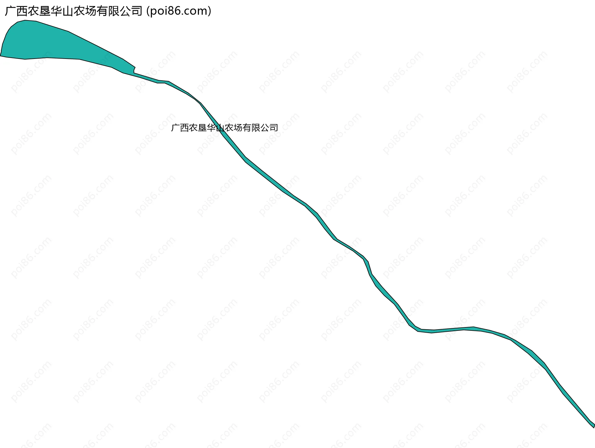 广西农垦华山农场有限公司边界地图