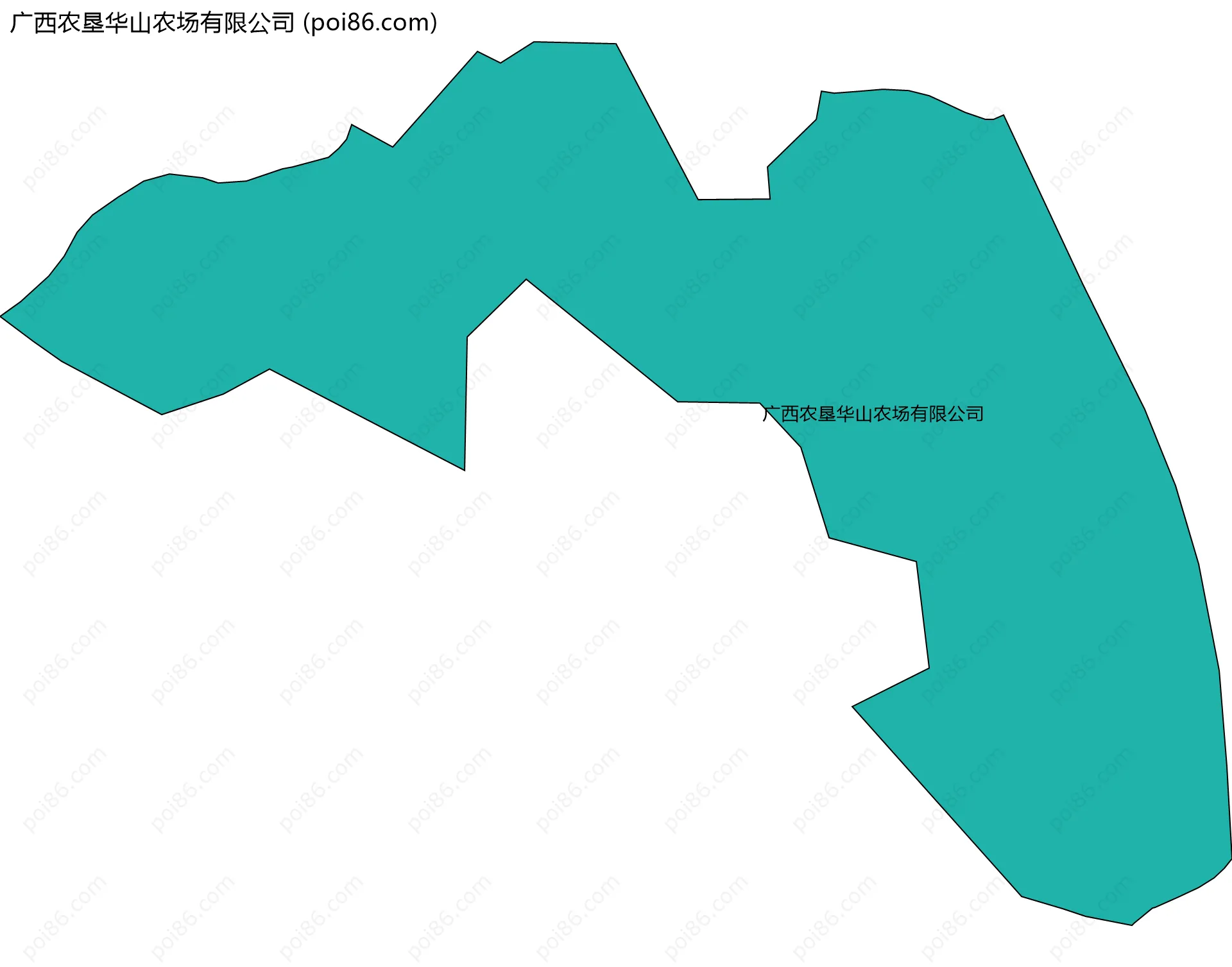 广西农垦华山农场有限公司边界地图