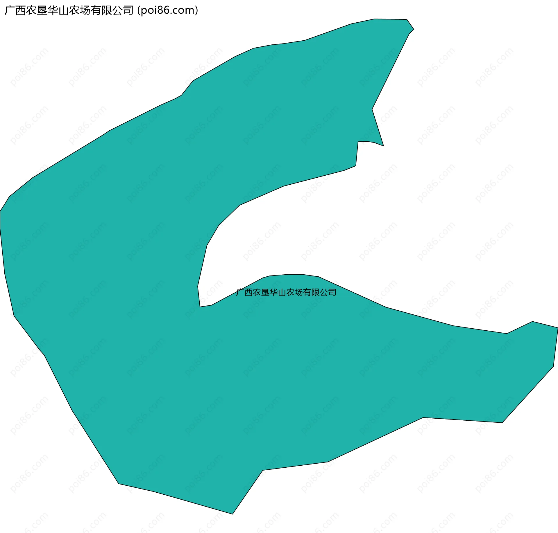 广西农垦华山农场有限公司边界地图