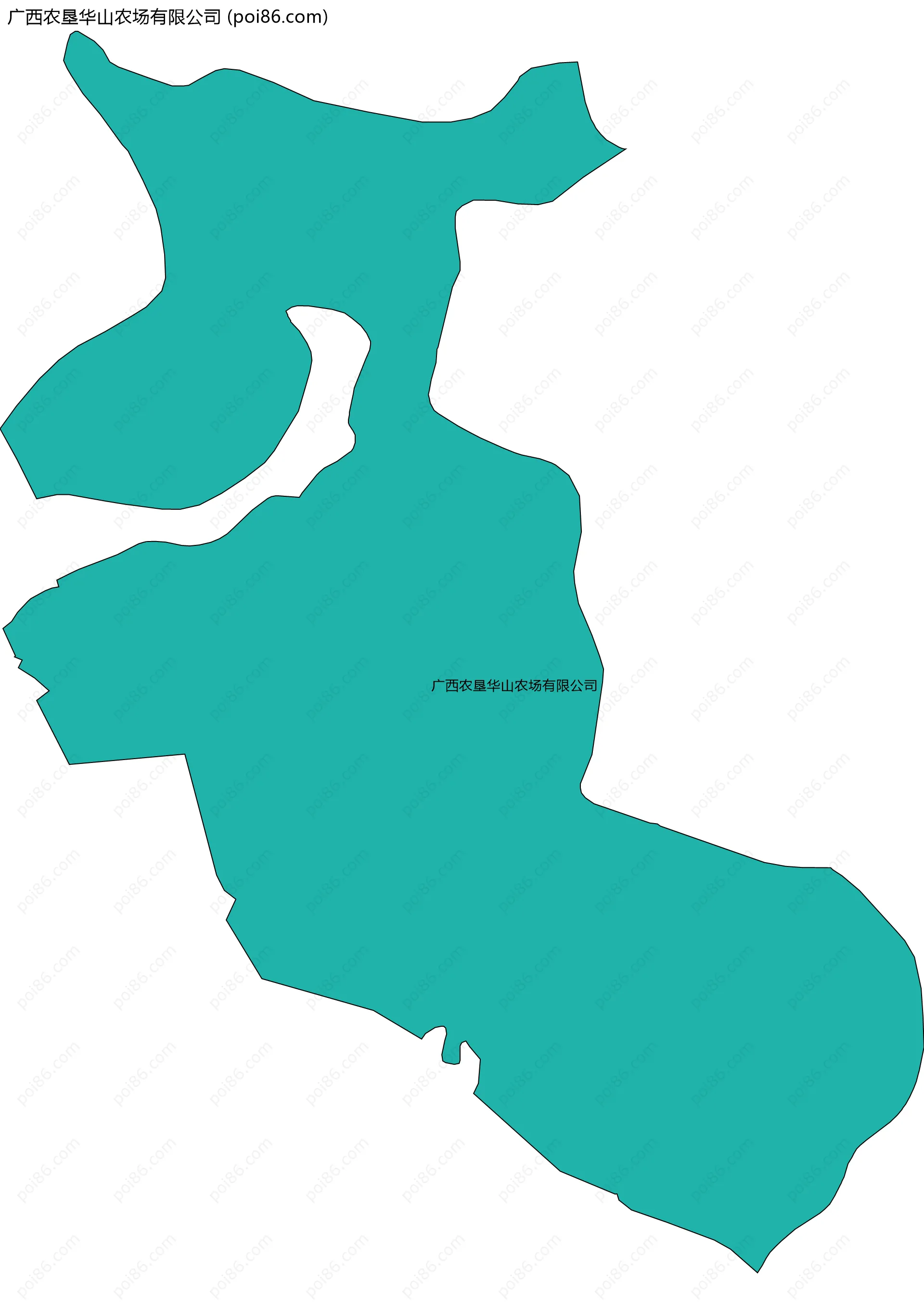 广西农垦华山农场有限公司边界地图