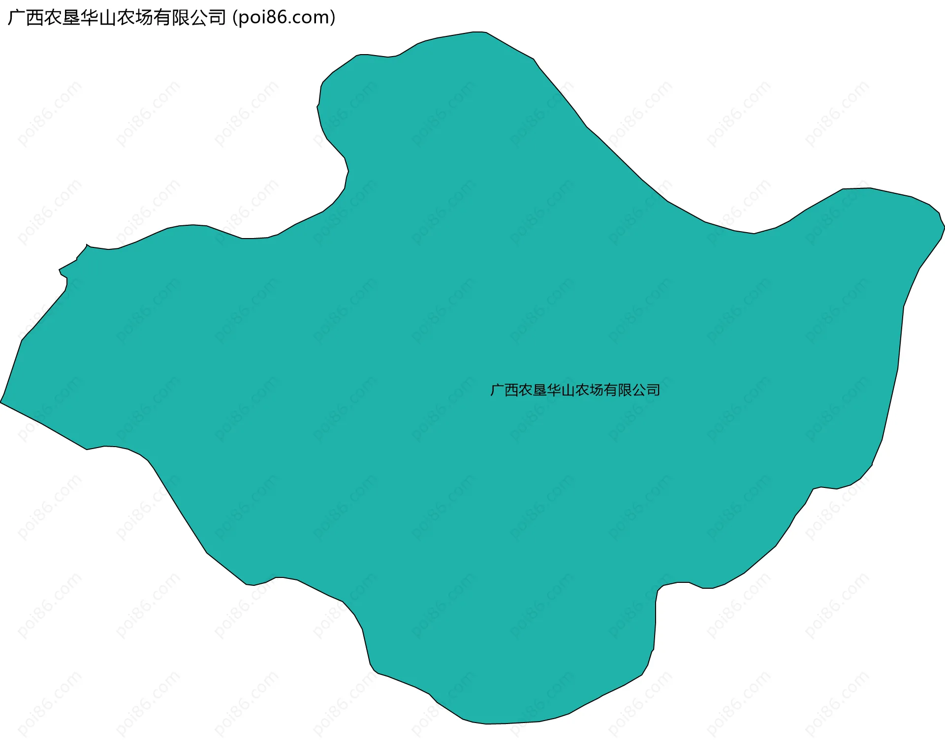 广西农垦华山农场有限公司边界地图