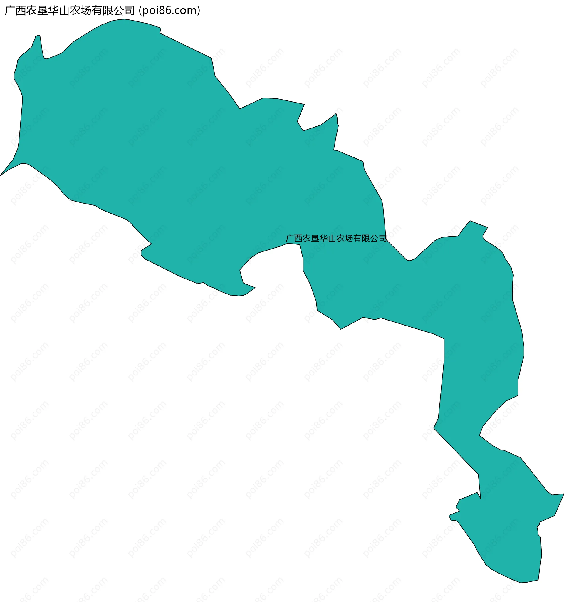 广西农垦华山农场有限公司边界地图