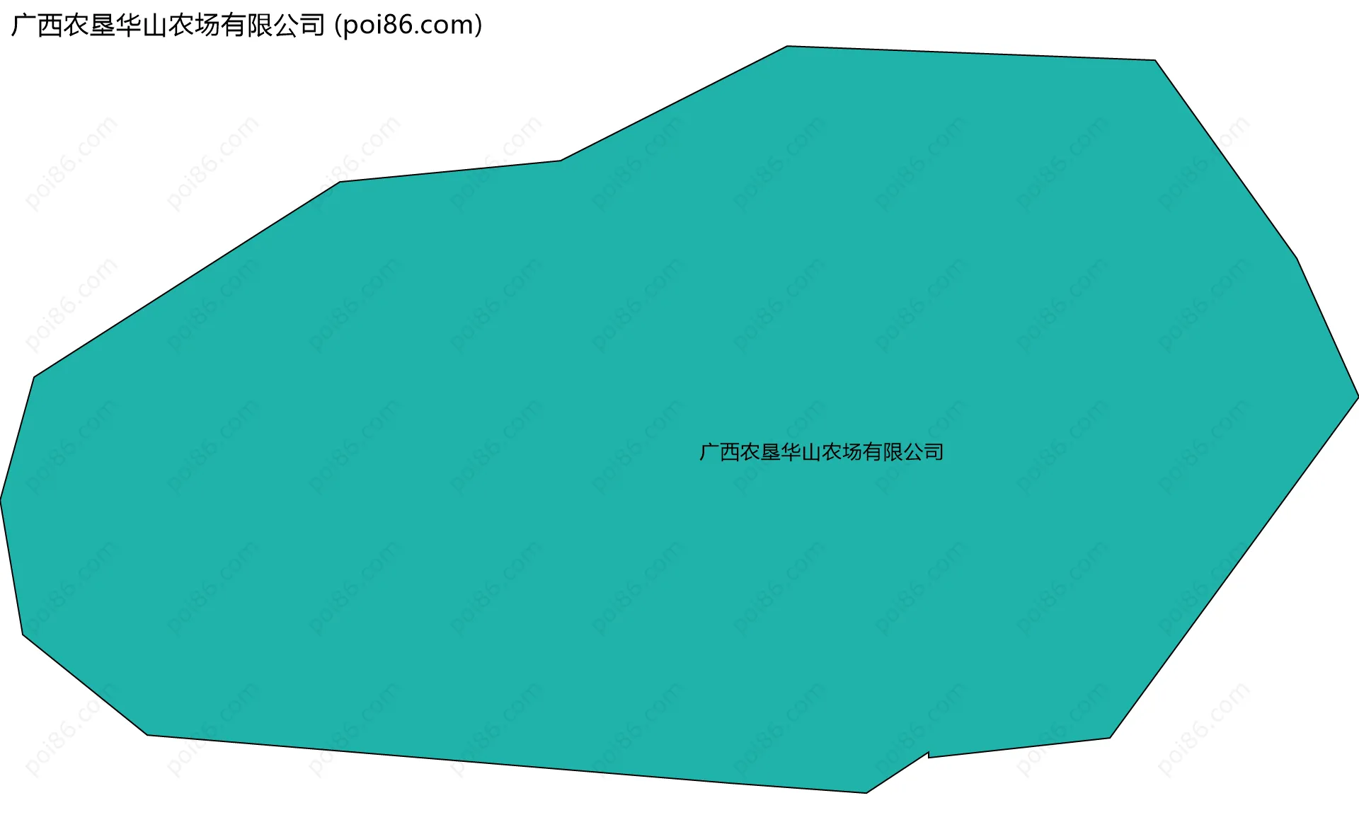 广西农垦华山农场有限公司边界地图