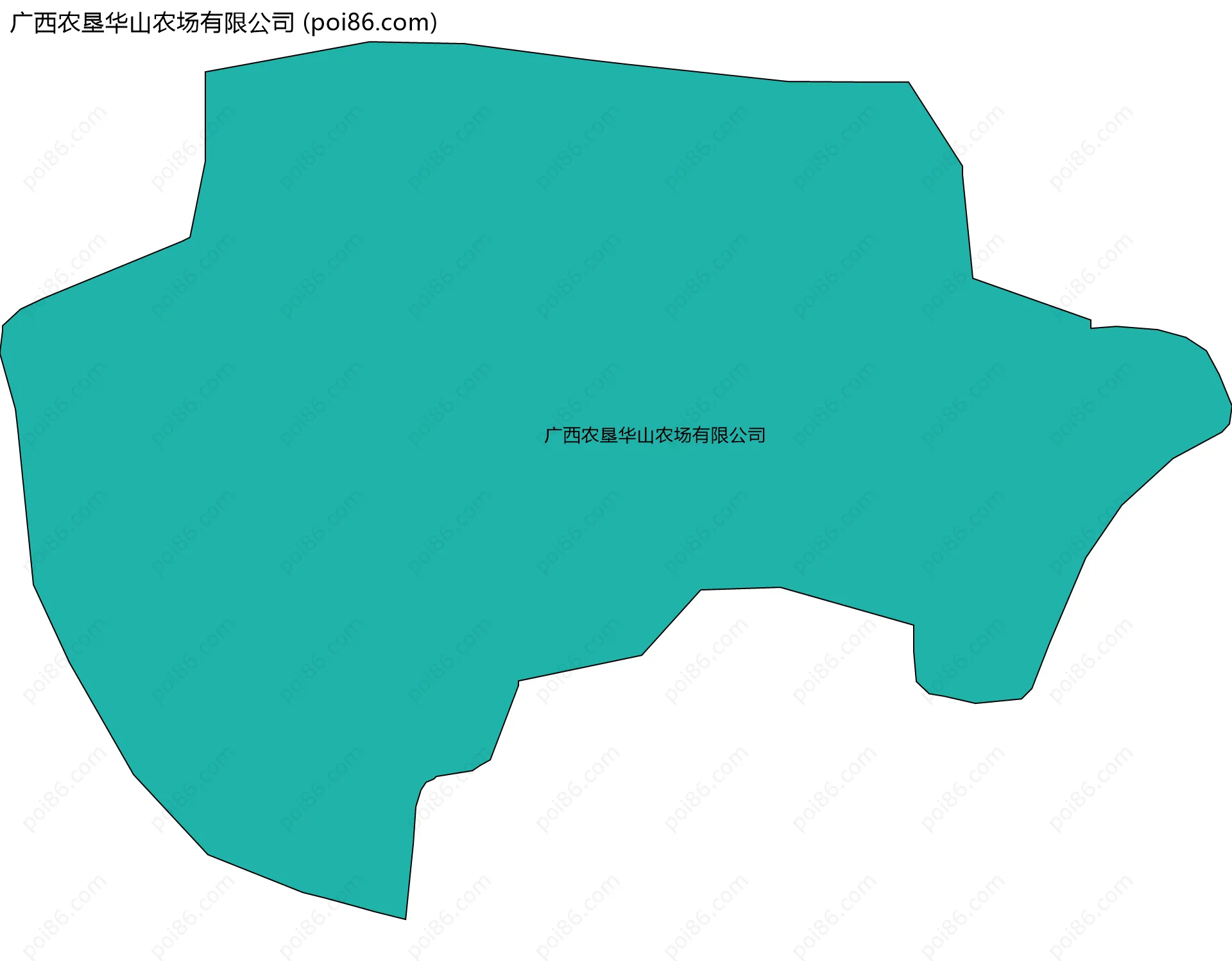 广西农垦华山农场有限公司边界地图