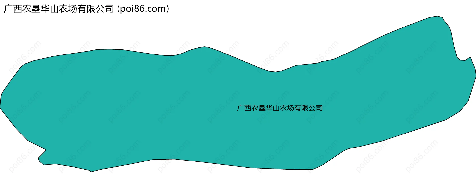 广西农垦华山农场有限公司边界地图