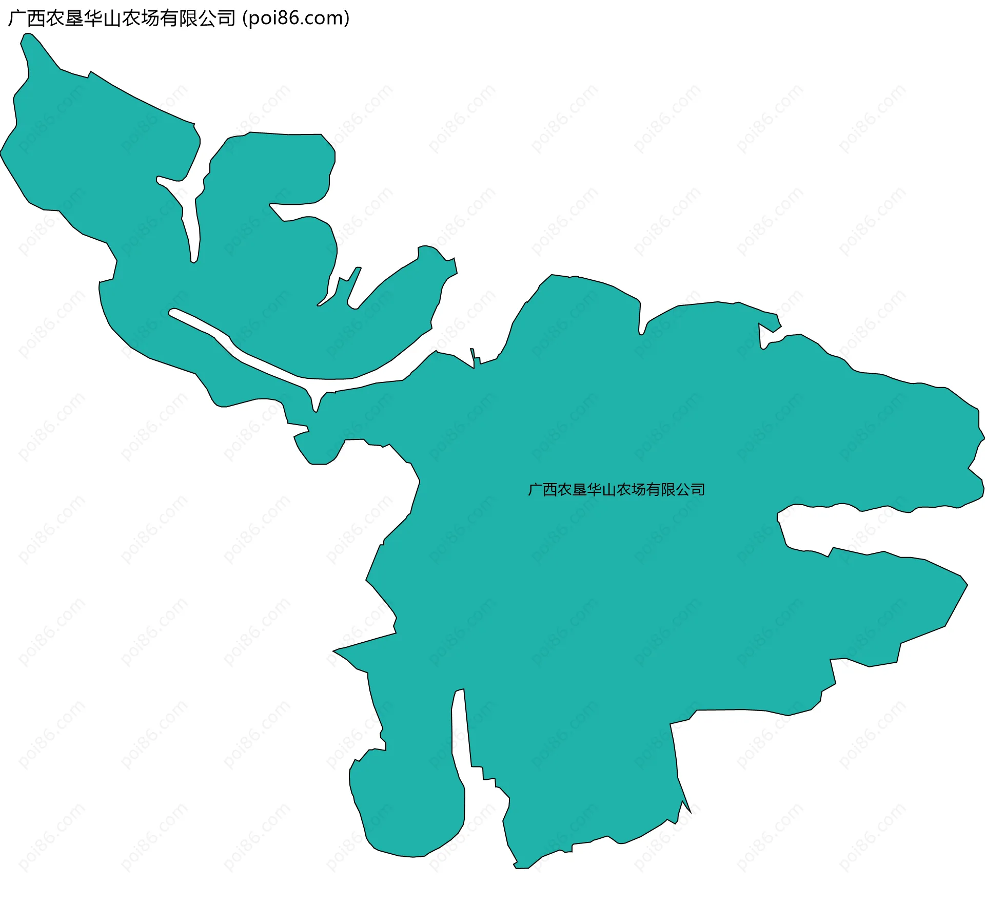 广西农垦华山农场有限公司边界地图