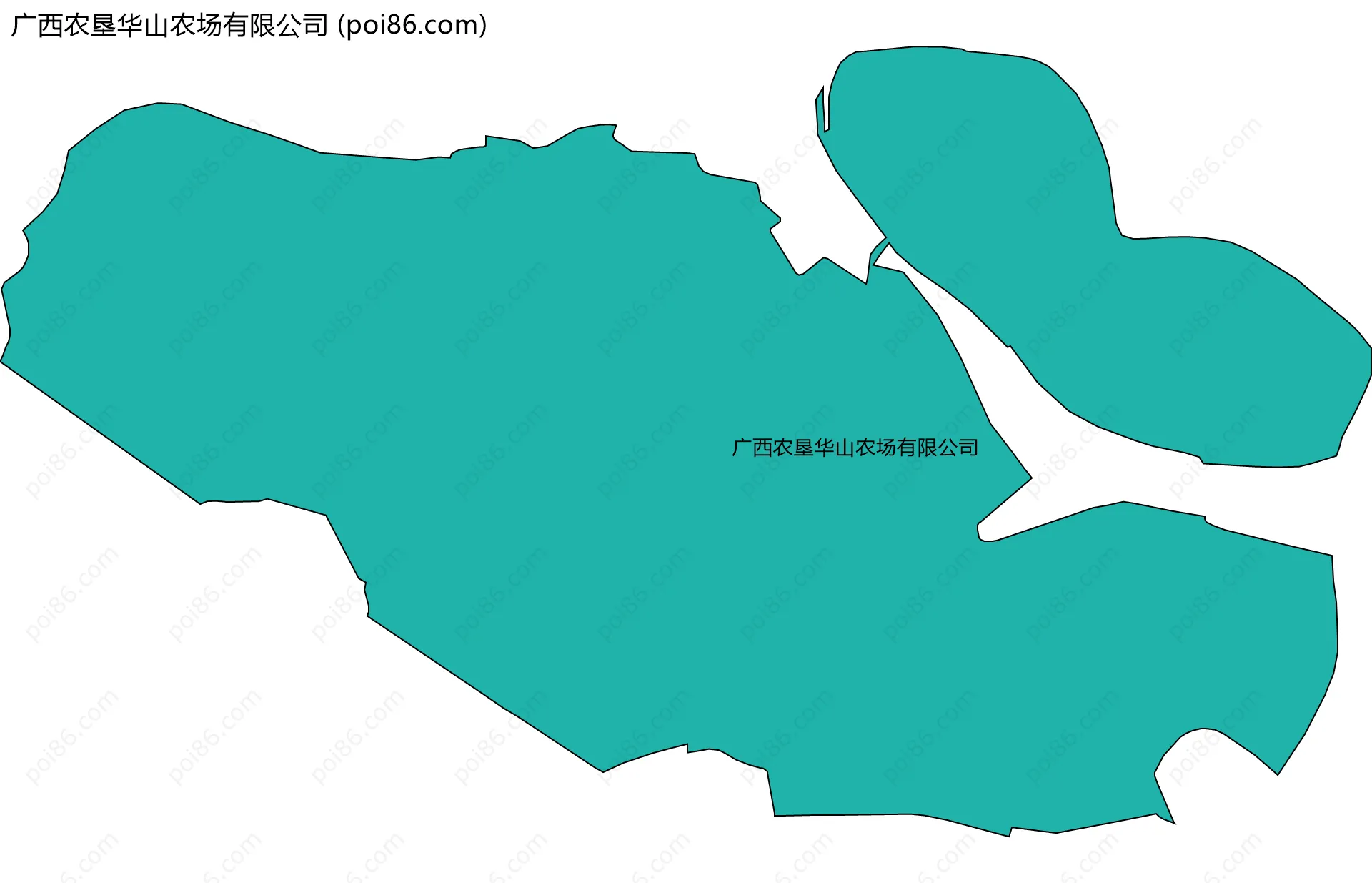 广西农垦华山农场有限公司边界地图