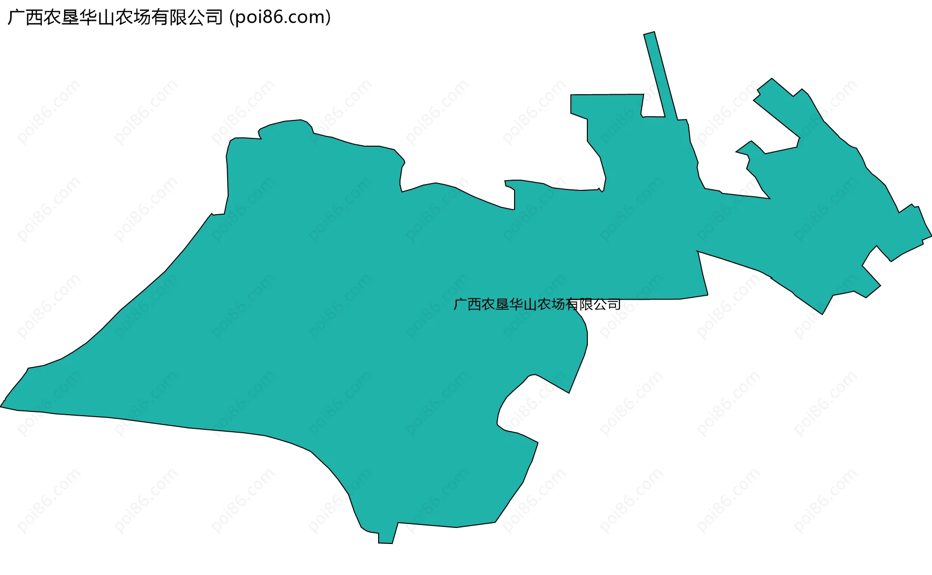 广西农垦华山农场有限公司边界地图