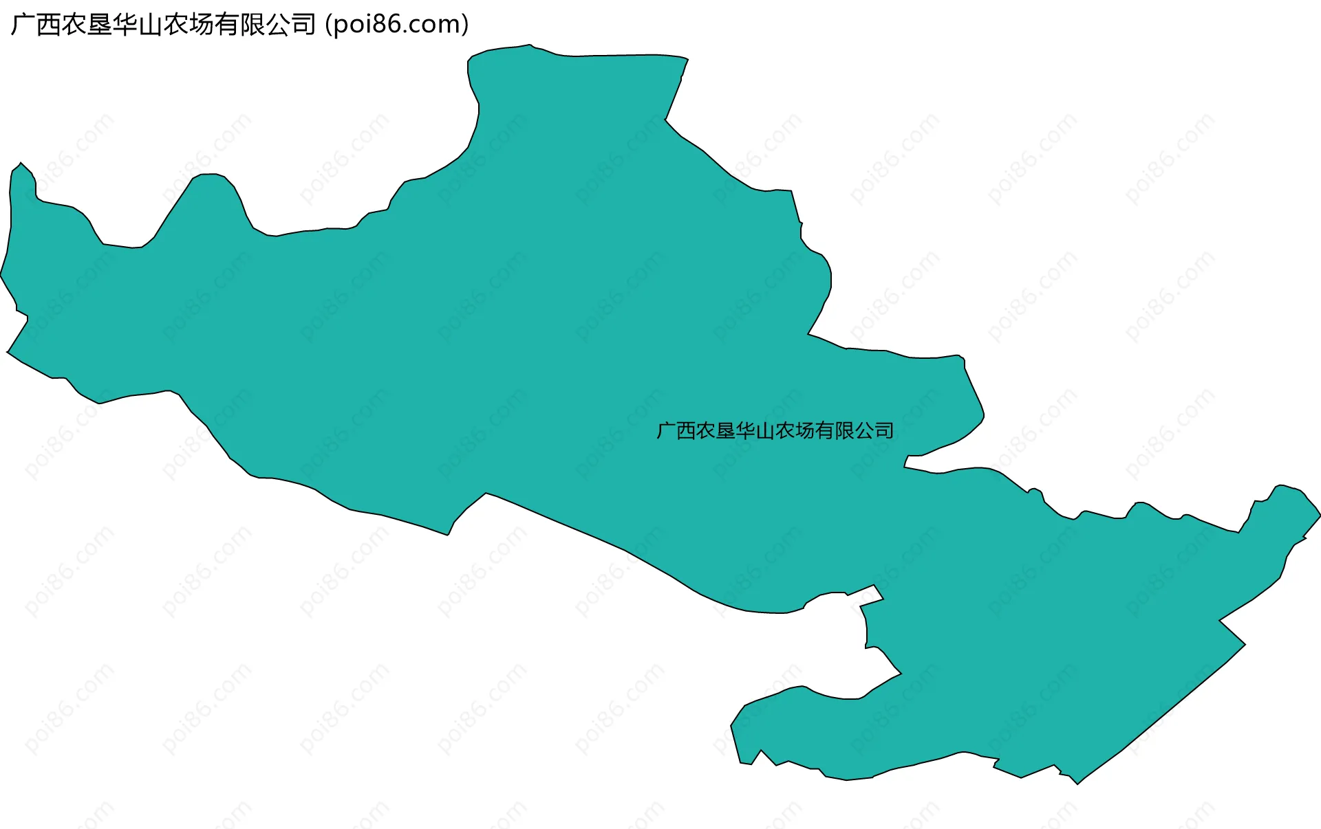 广西农垦华山农场有限公司边界地图