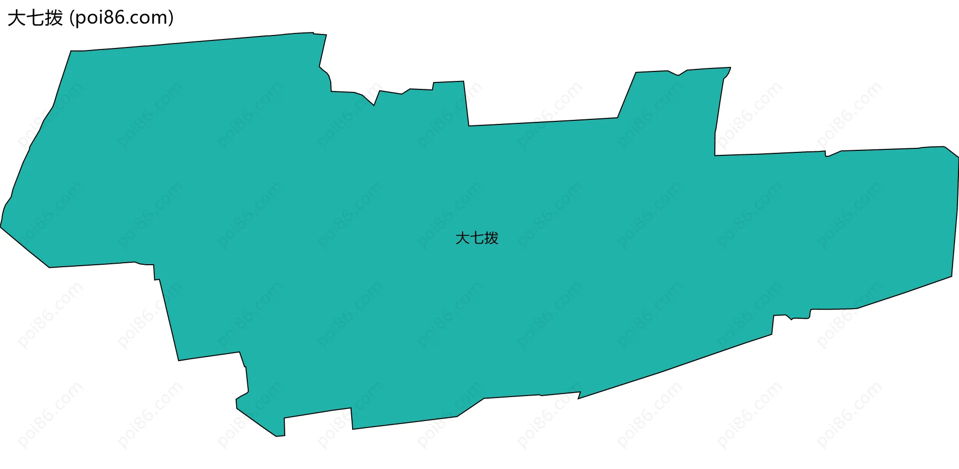 大七拨边界地图