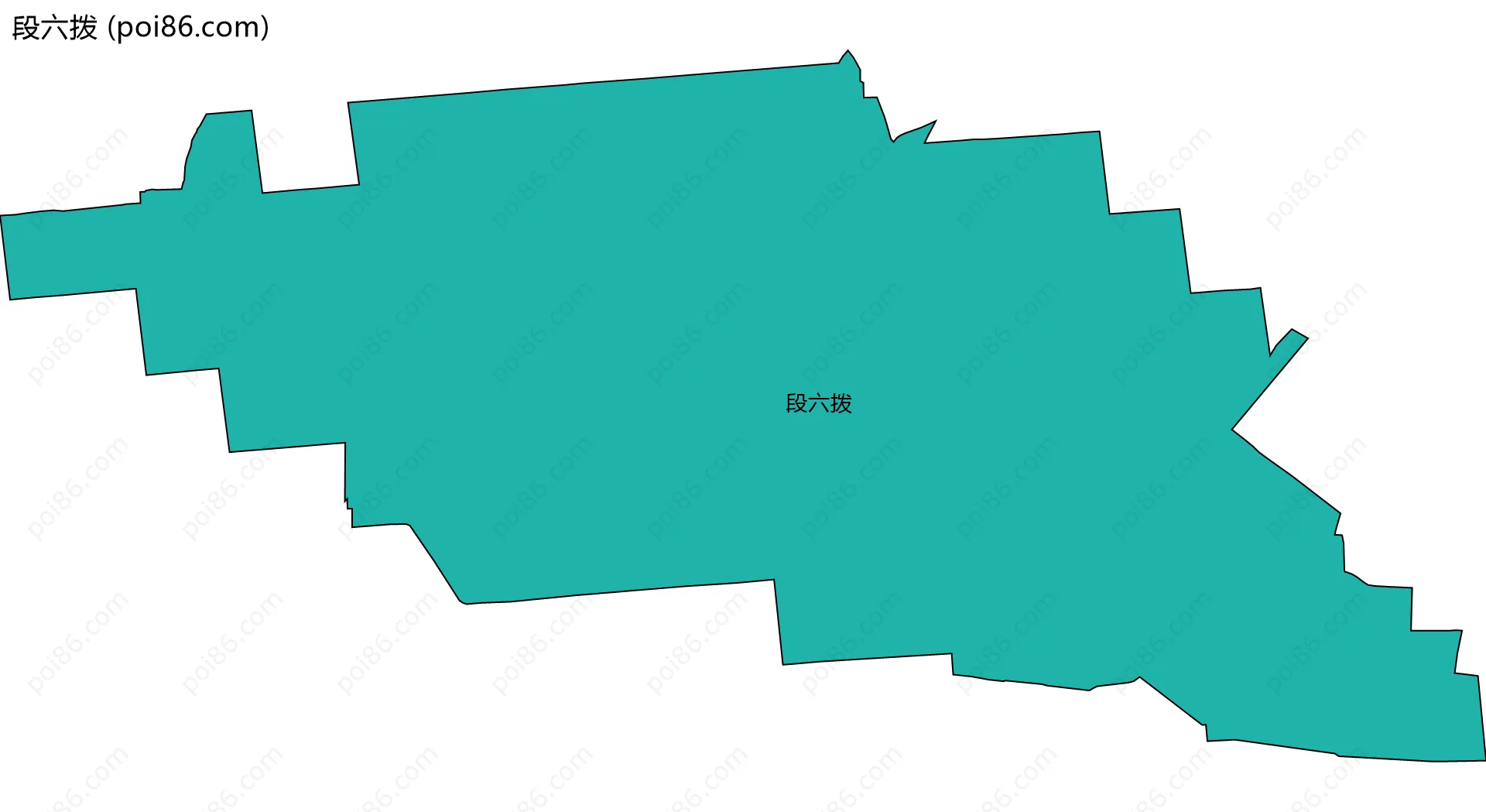 段六拨边界地图