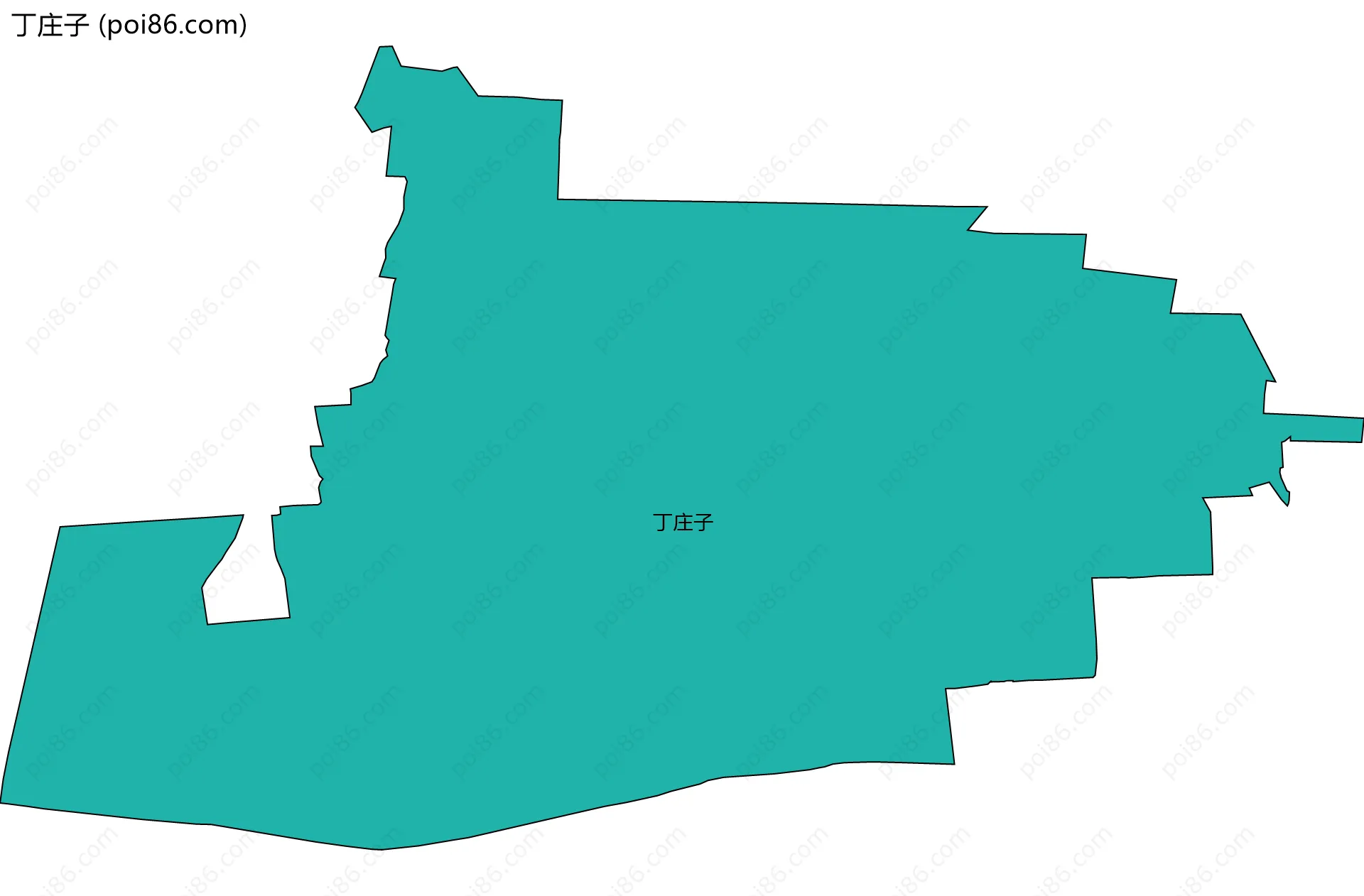 丁庄子边界地图