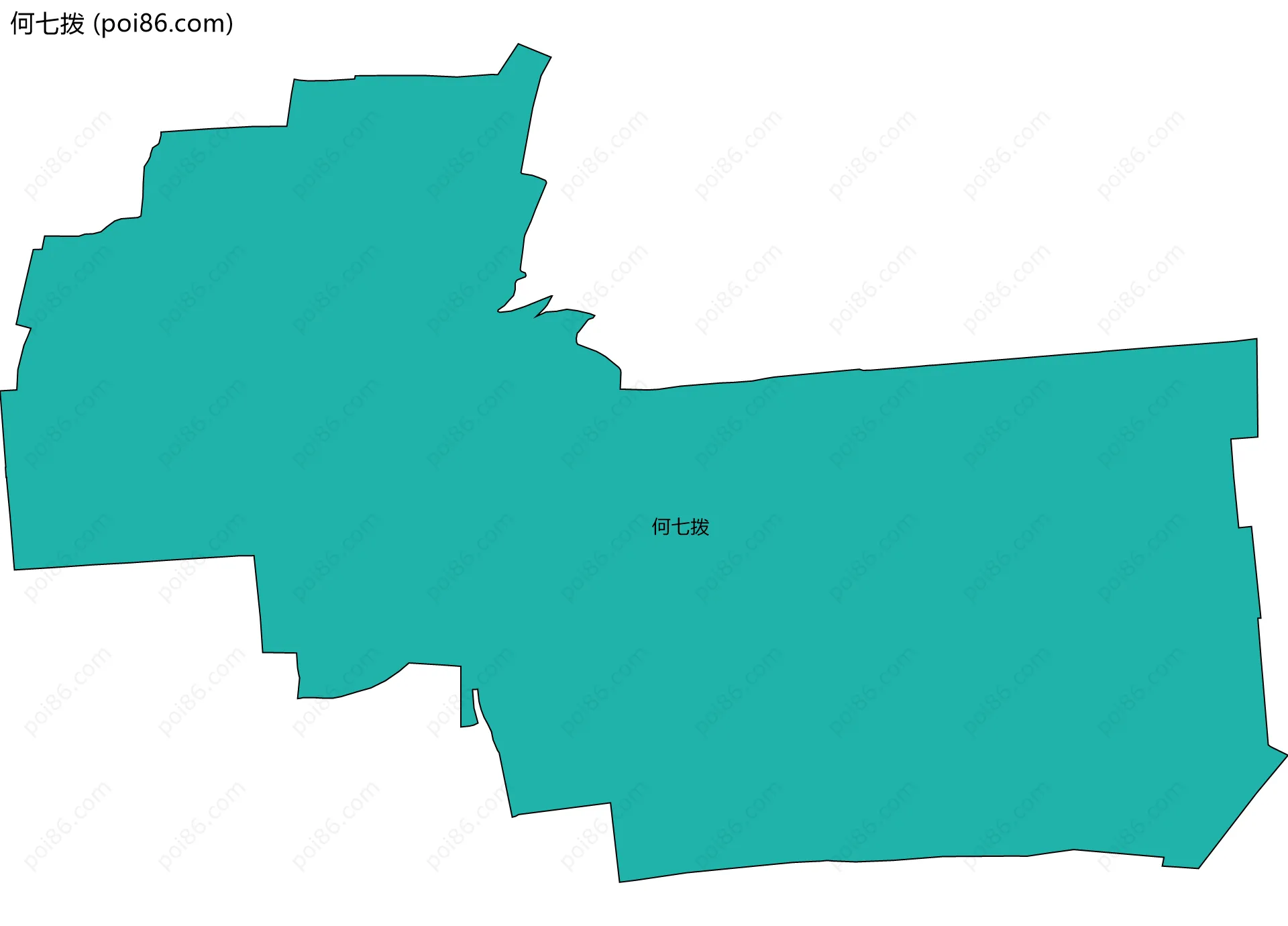 何七拨边界地图