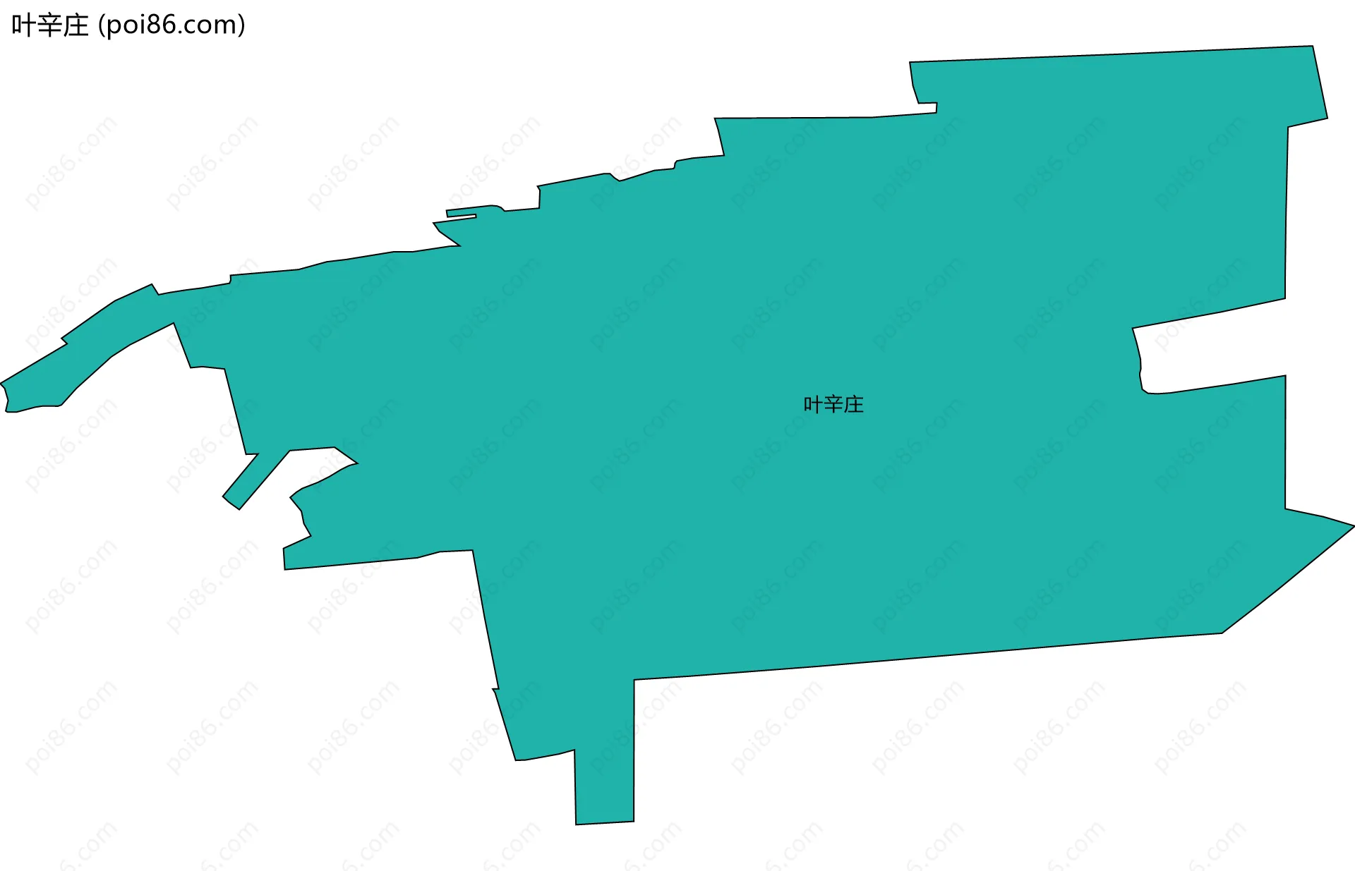叶辛庄边界地图