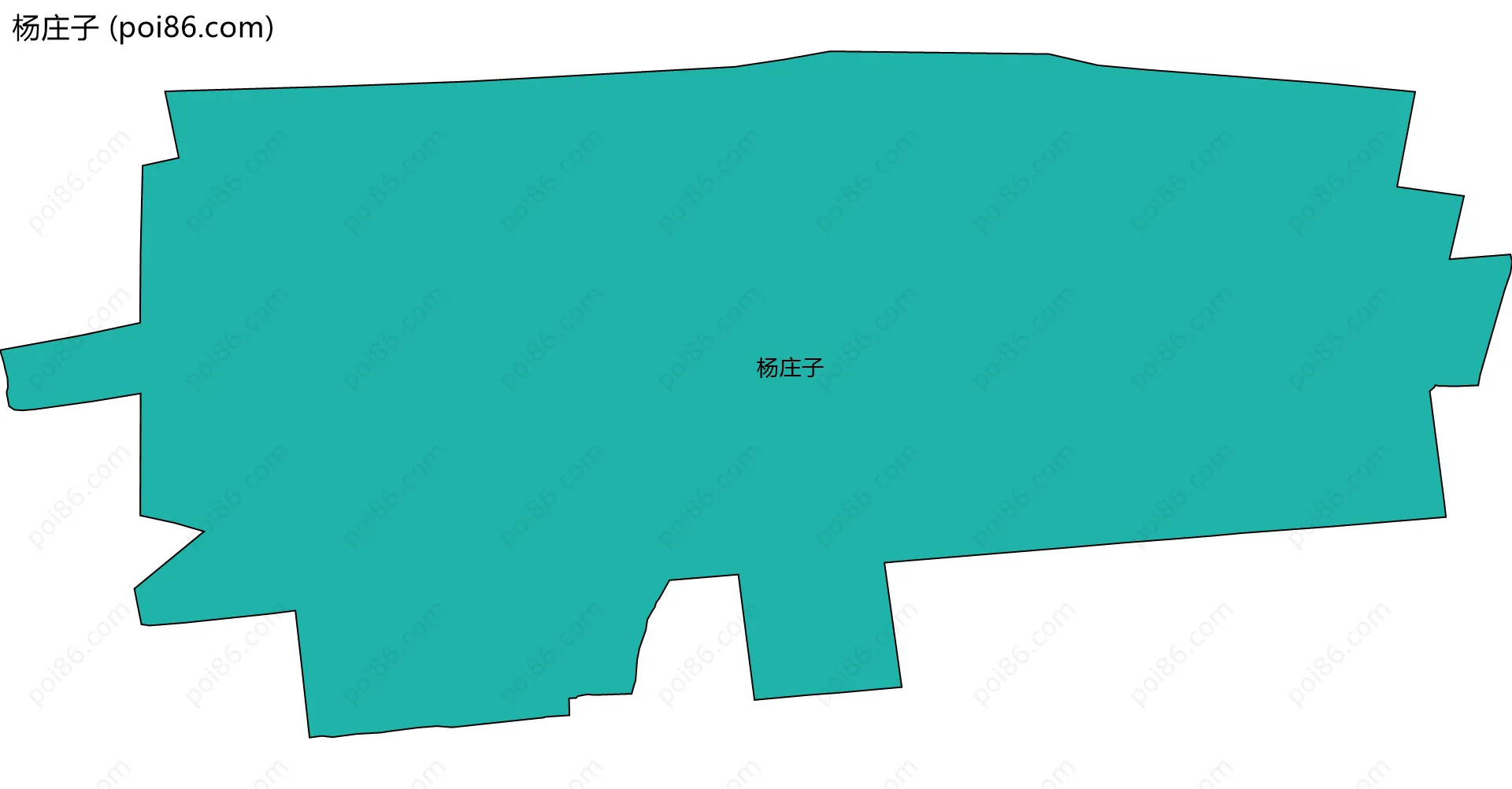 杨庄子边界地图