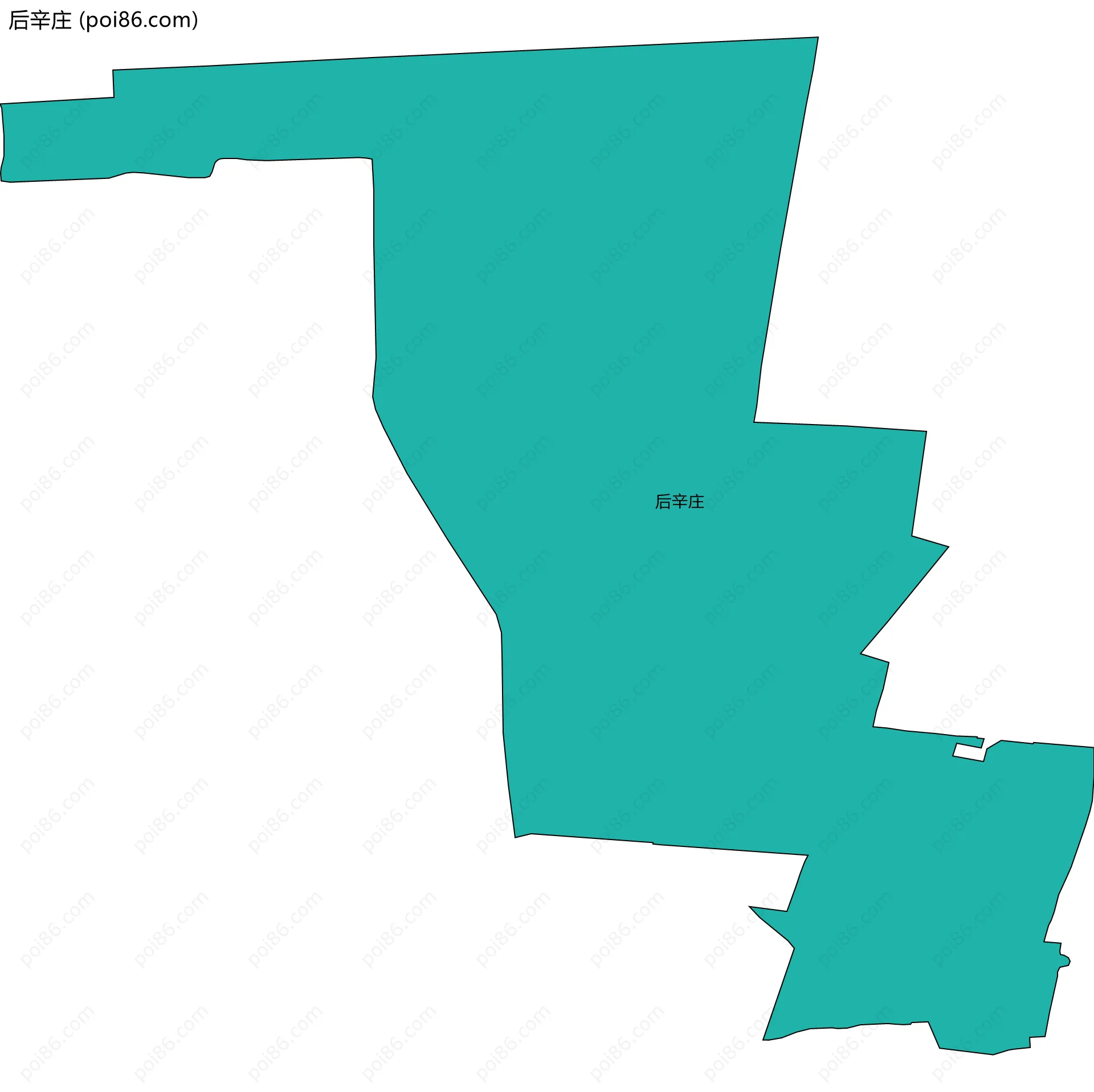 后辛庄边界地图