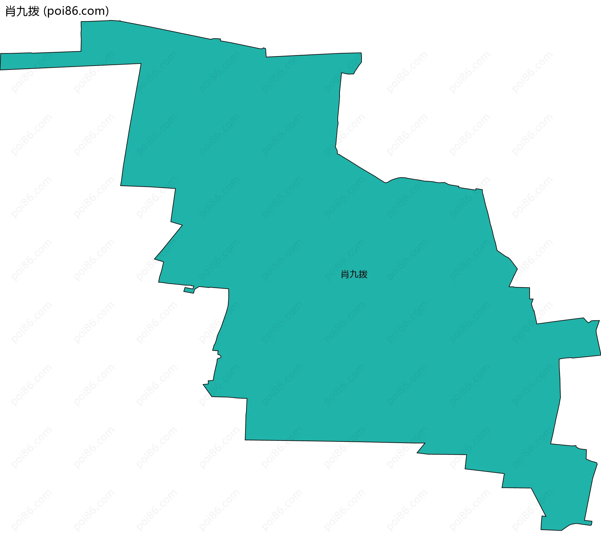 肖九拨边界地图