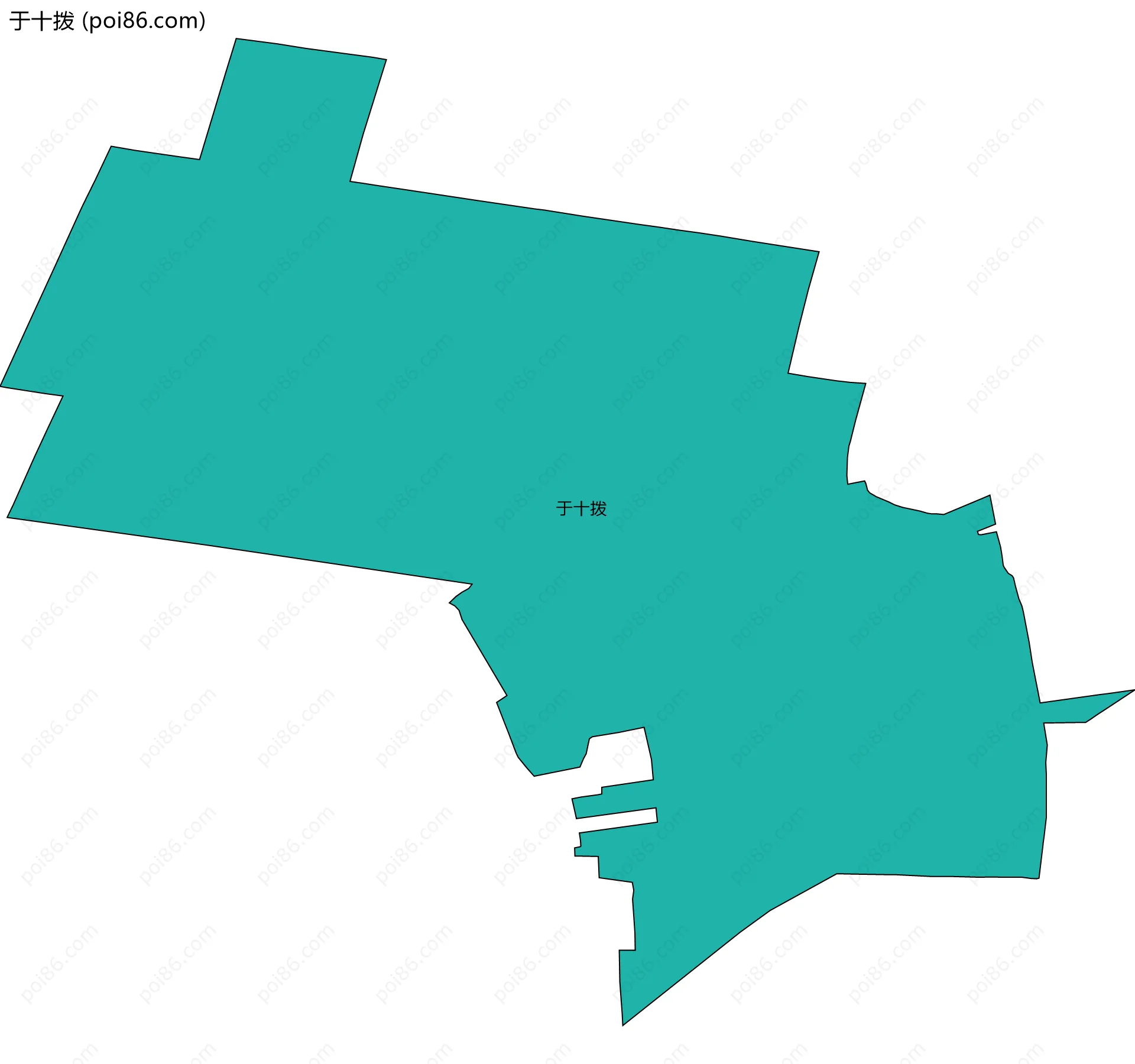 于十拨边界地图