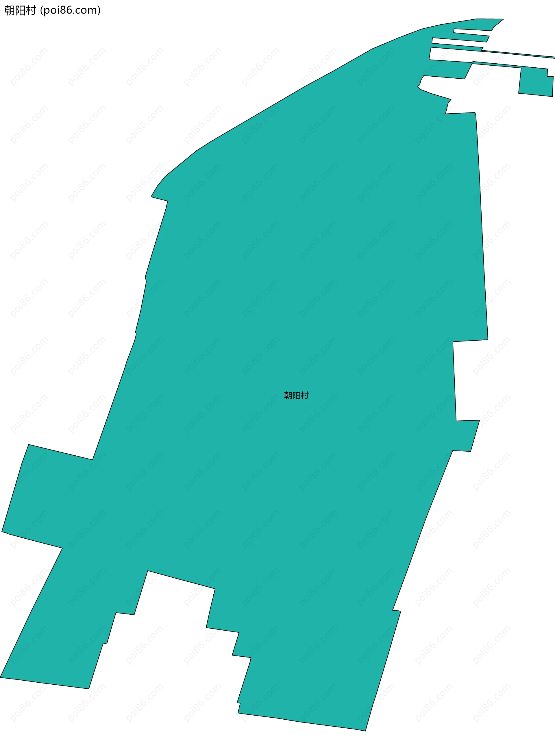 朝阳村边界地图
