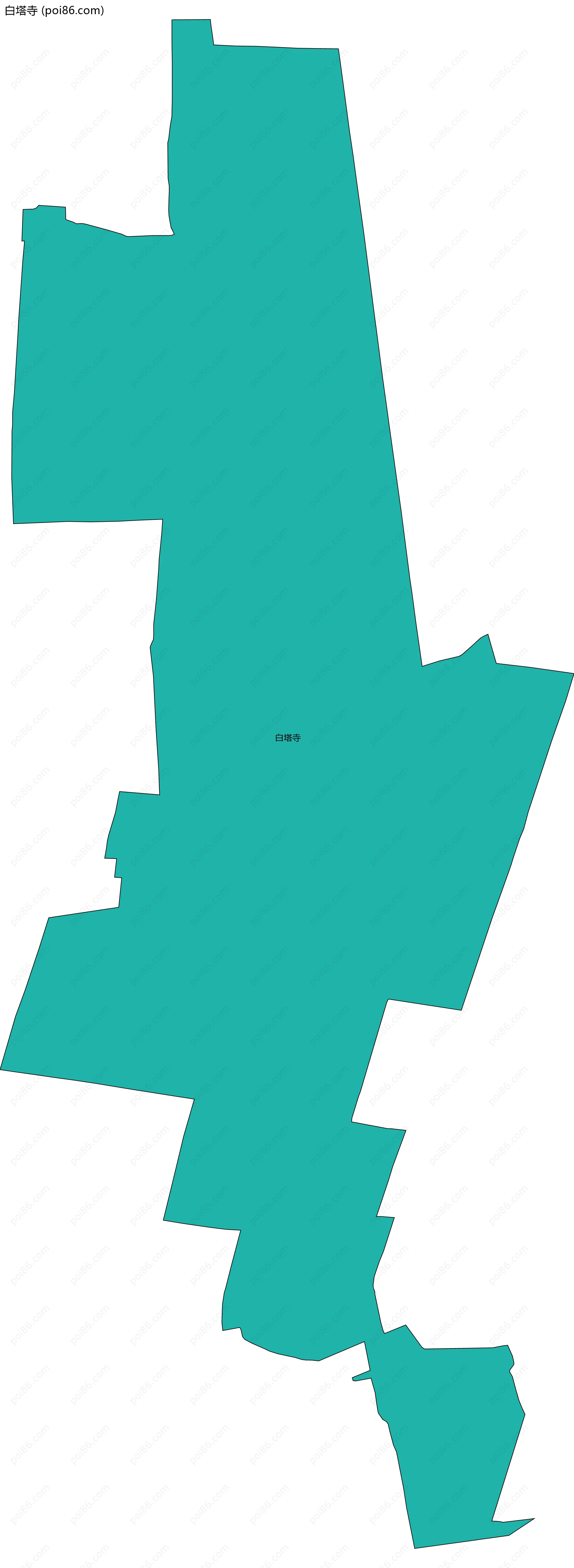 白塔寺边界地图