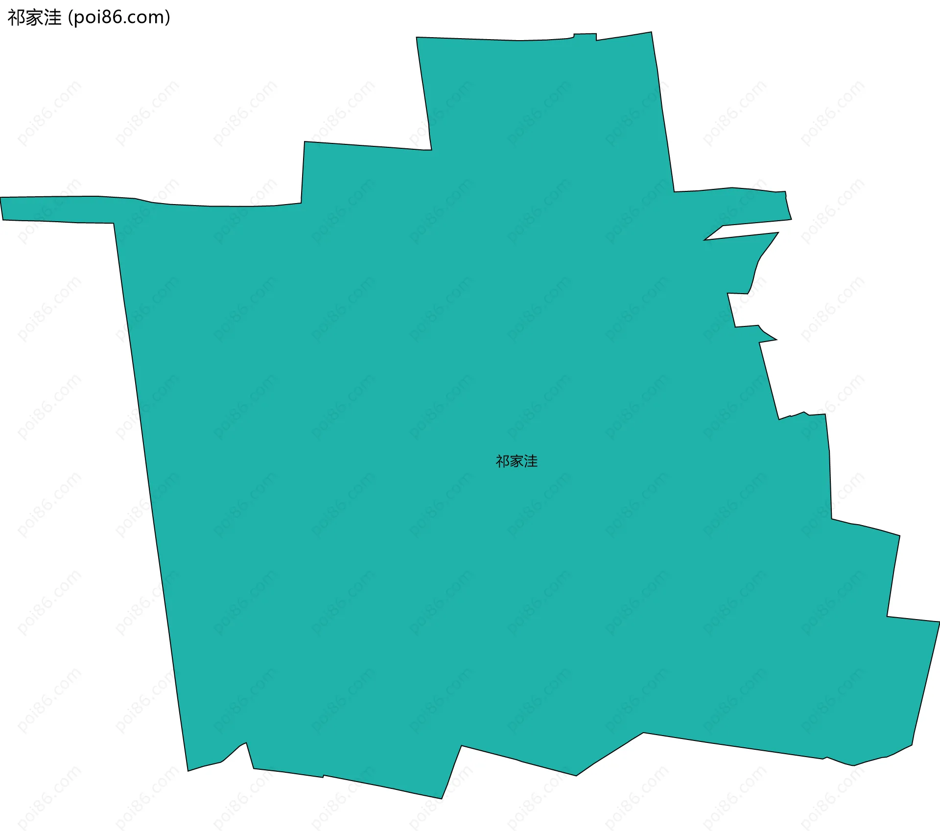 祁家洼边界地图