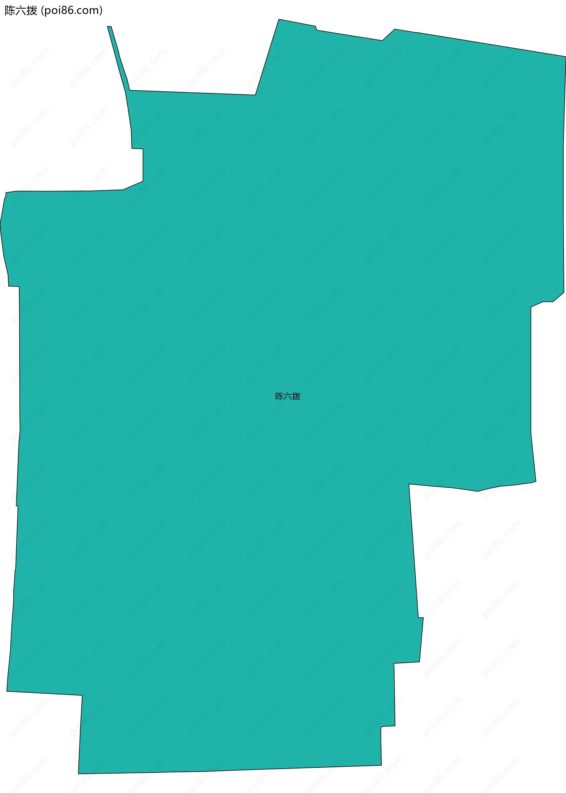 陈六拨边界地图