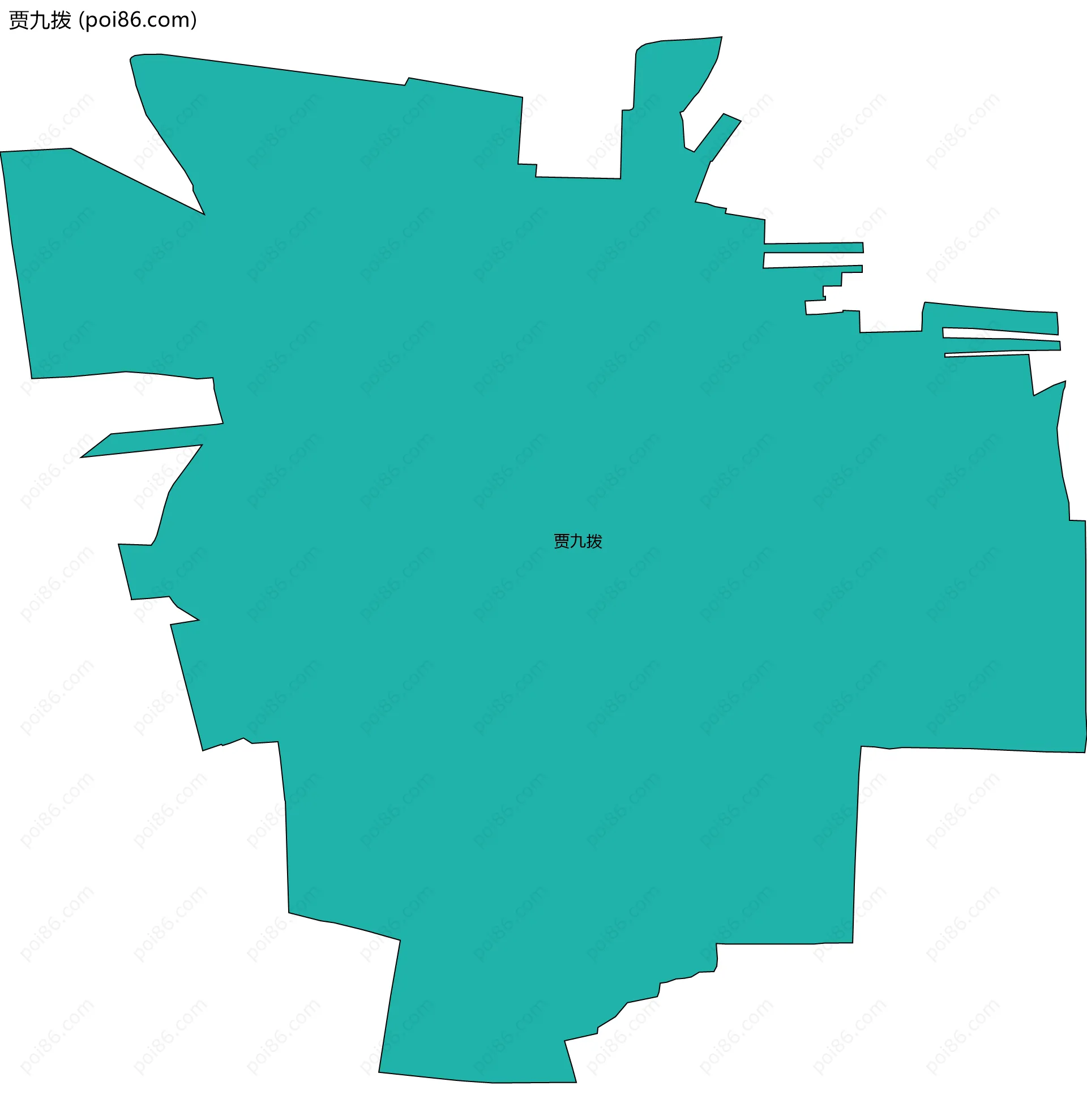 贾九拨边界地图