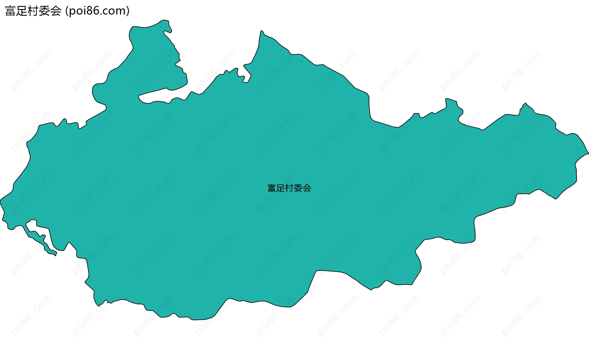 富足村委会边界地图