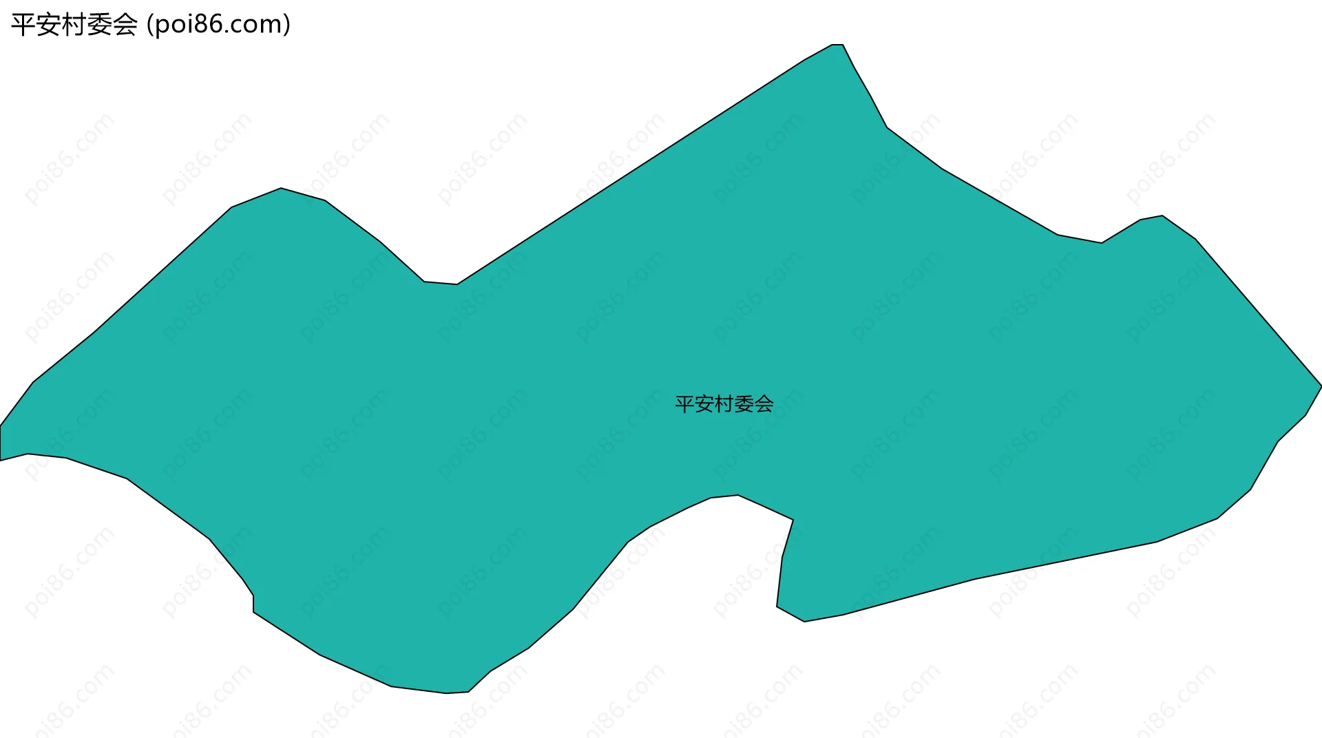 平安村委会边界地图