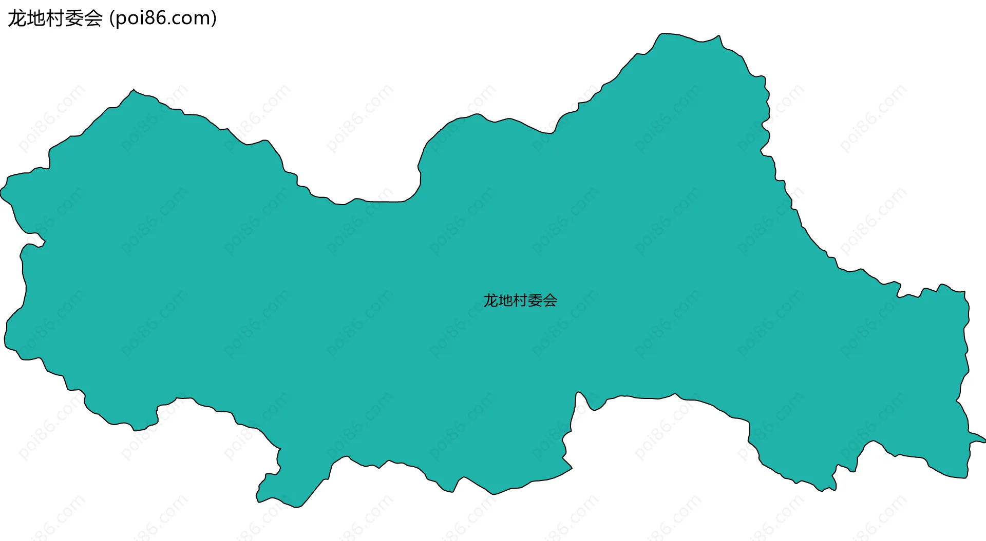 龙地村委会边界地图