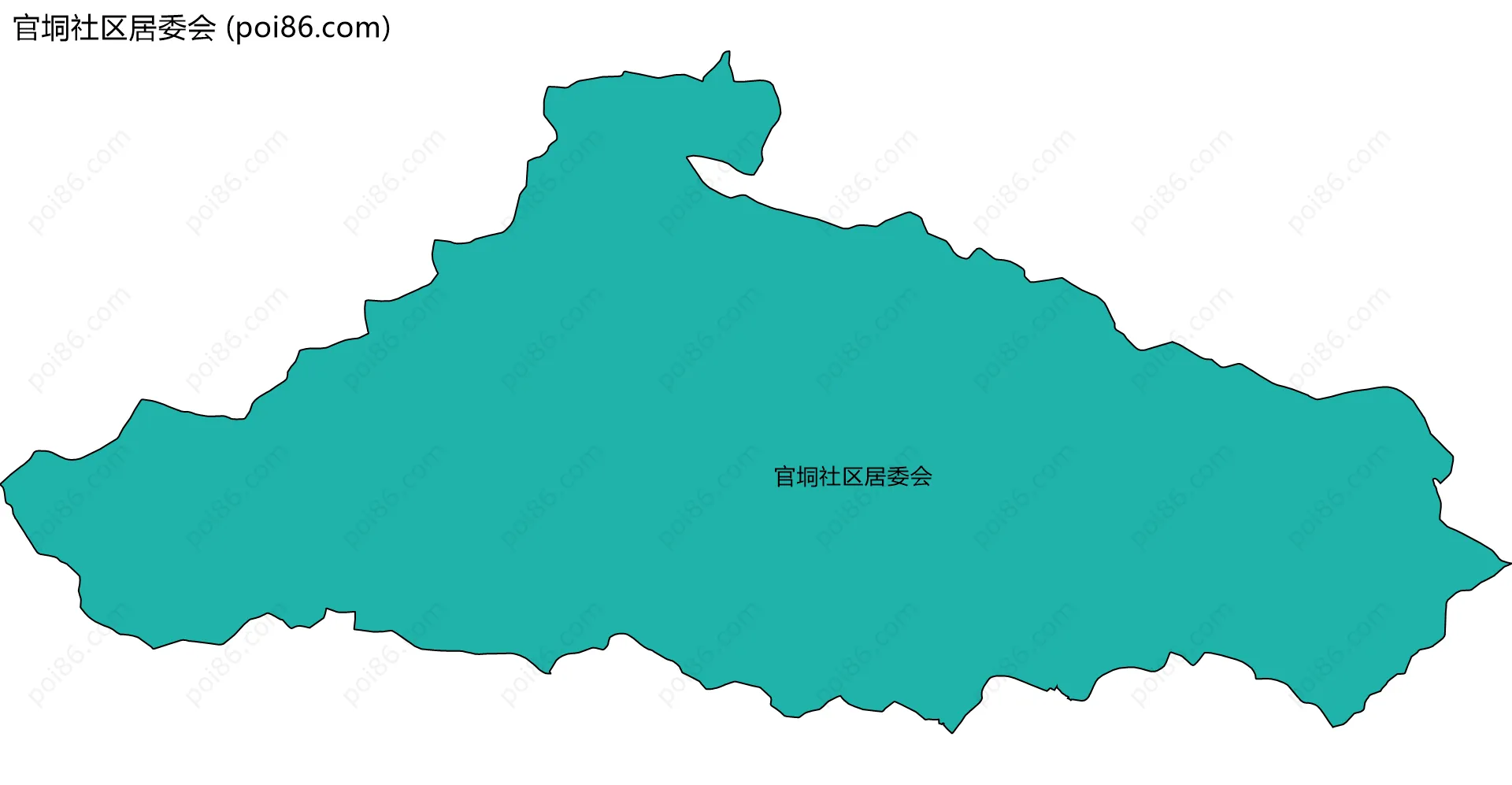官垌社区居委会边界地图
