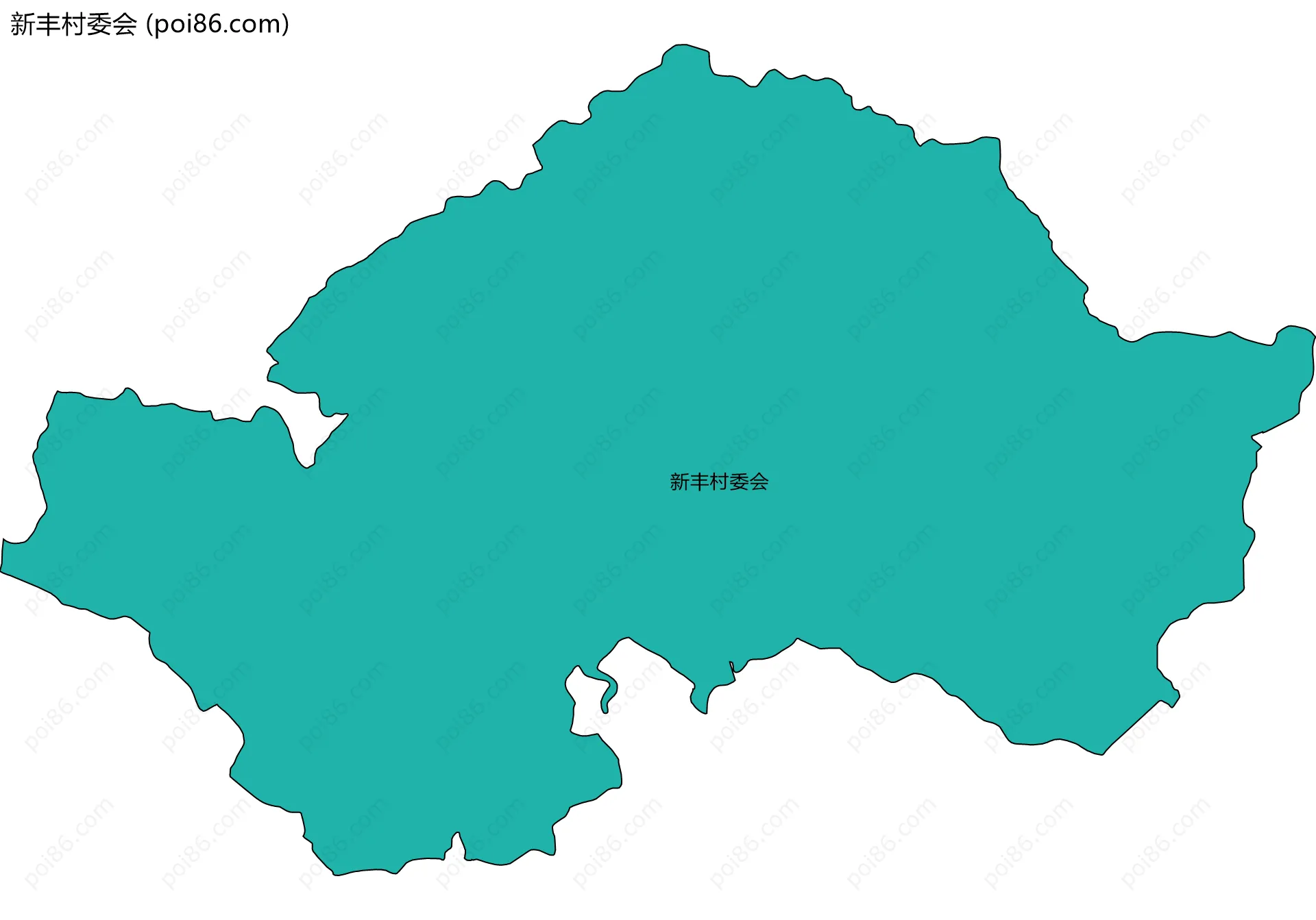 新丰村委会边界地图