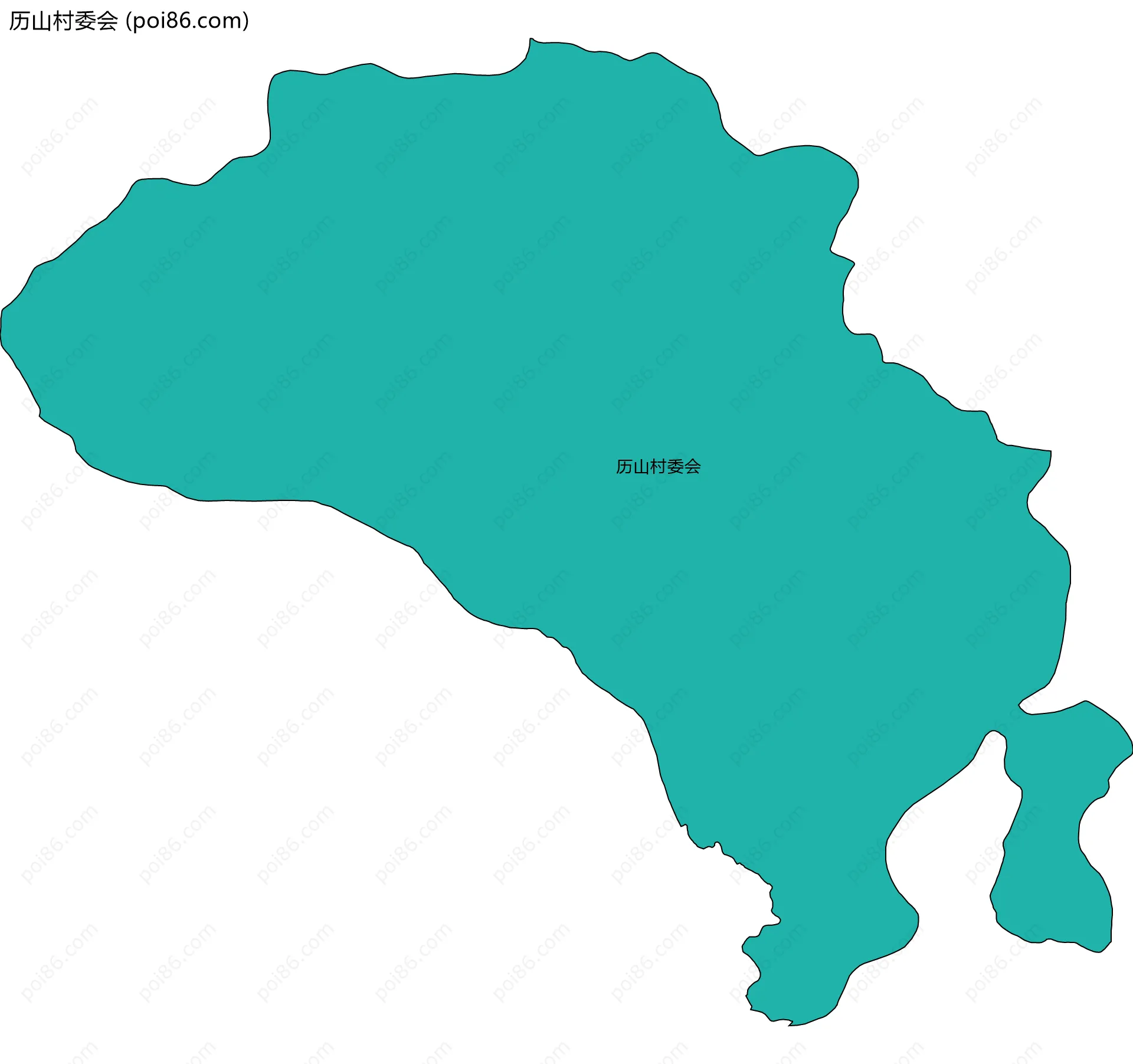 历山村委会边界地图