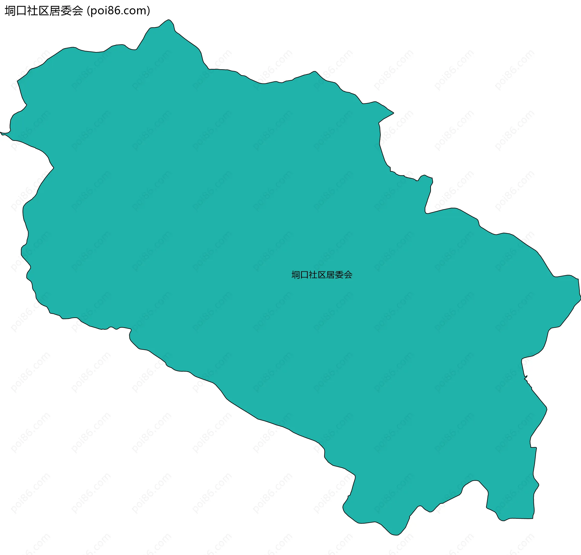 垌口社区居委会边界地图
