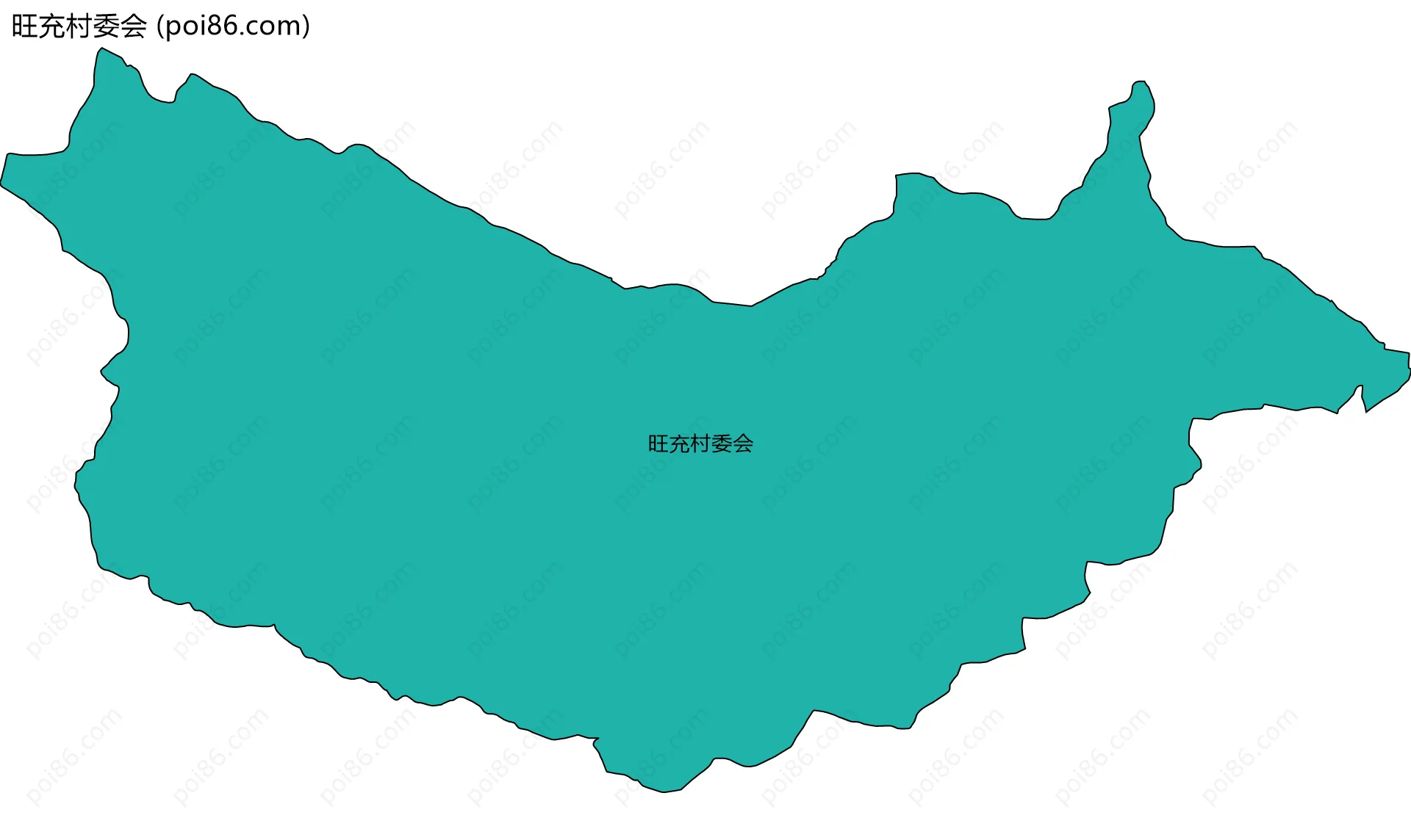 旺充村委会边界地图