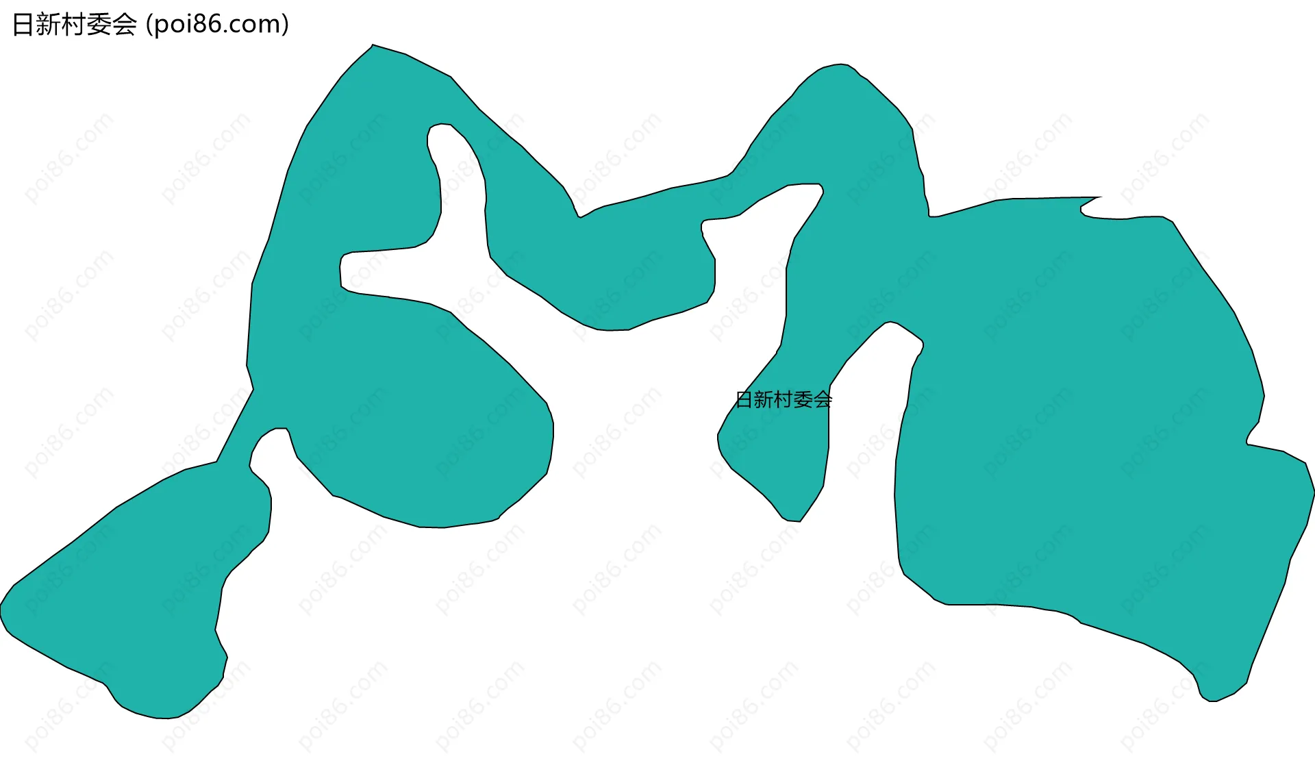 日新村委会边界地图