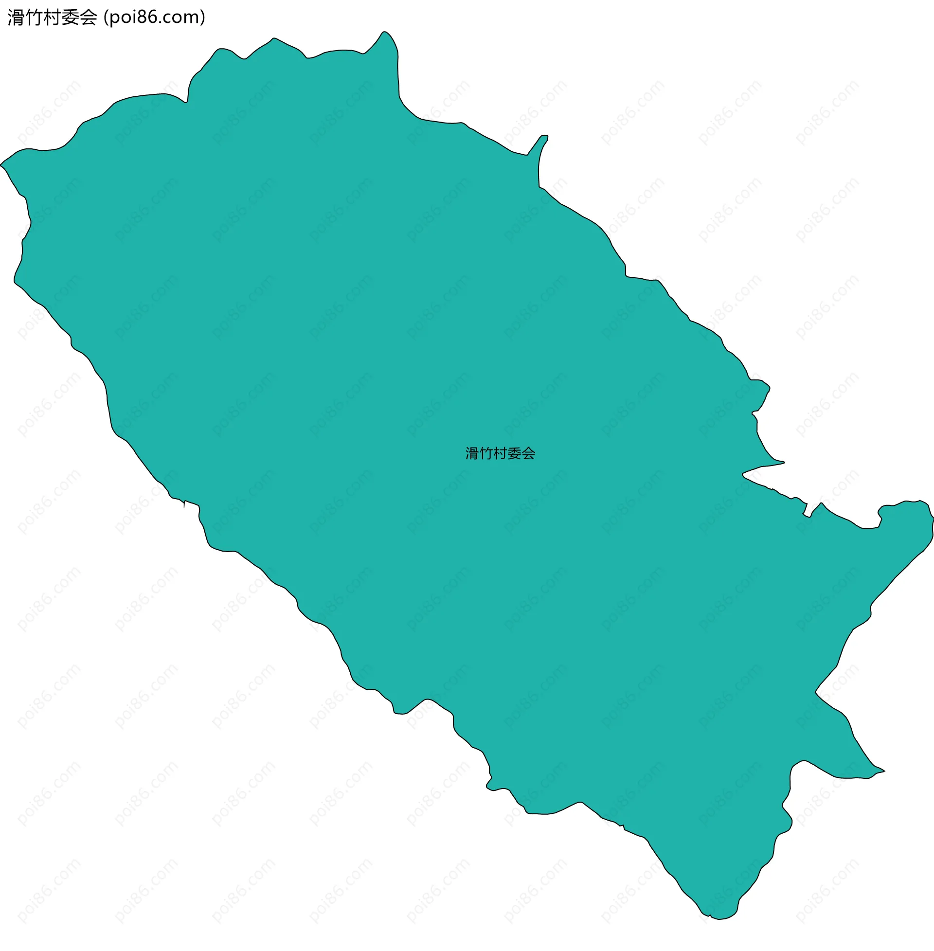 滑竹村委会边界地图