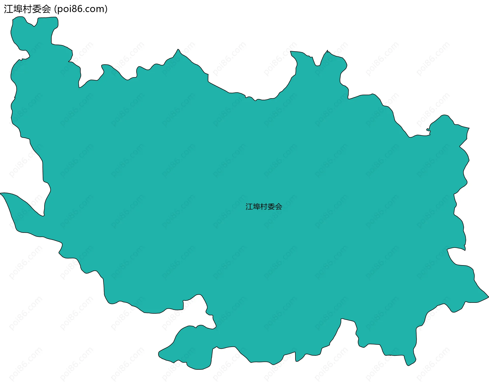 江埠村委会边界地图