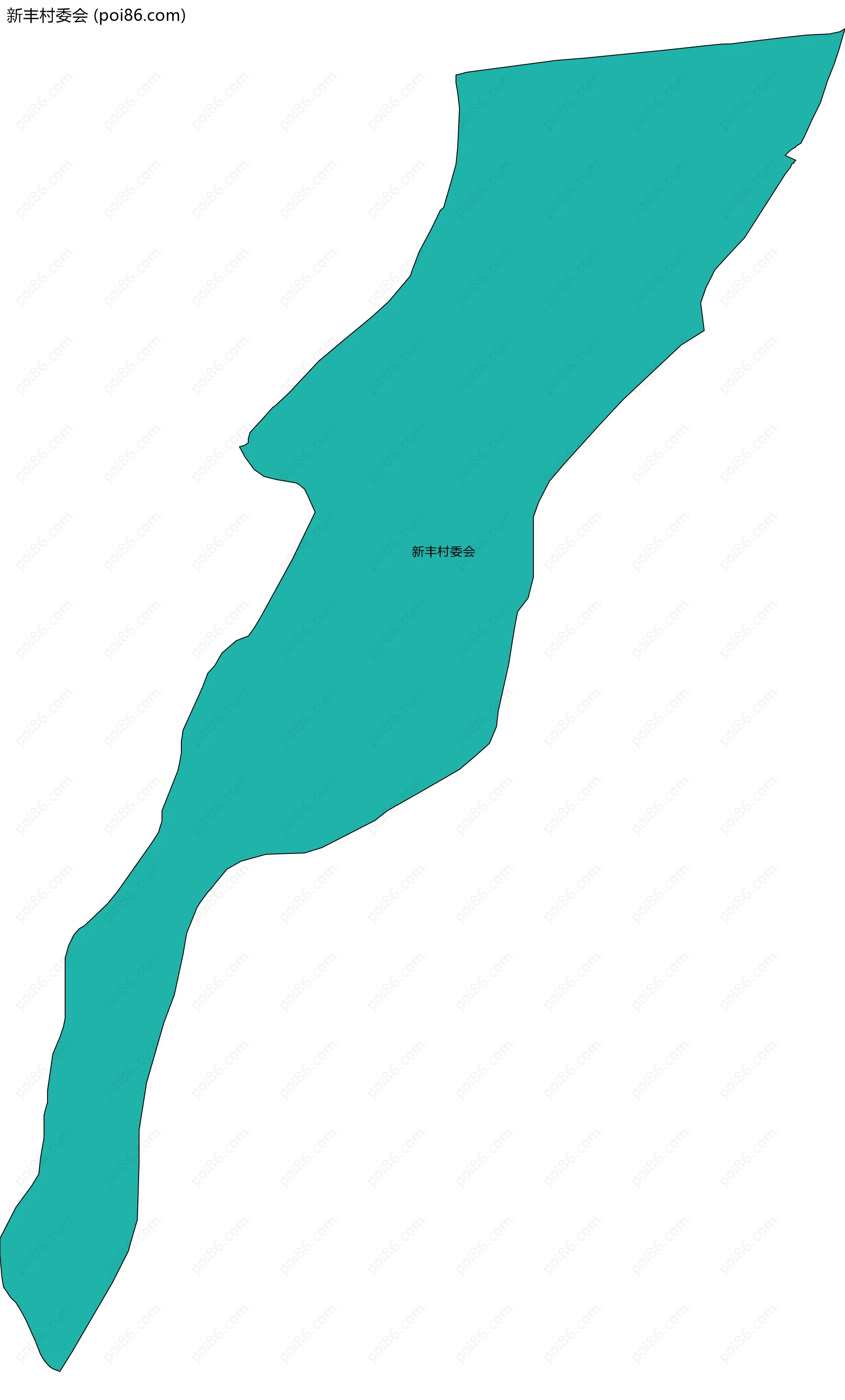 新丰村委会边界地图