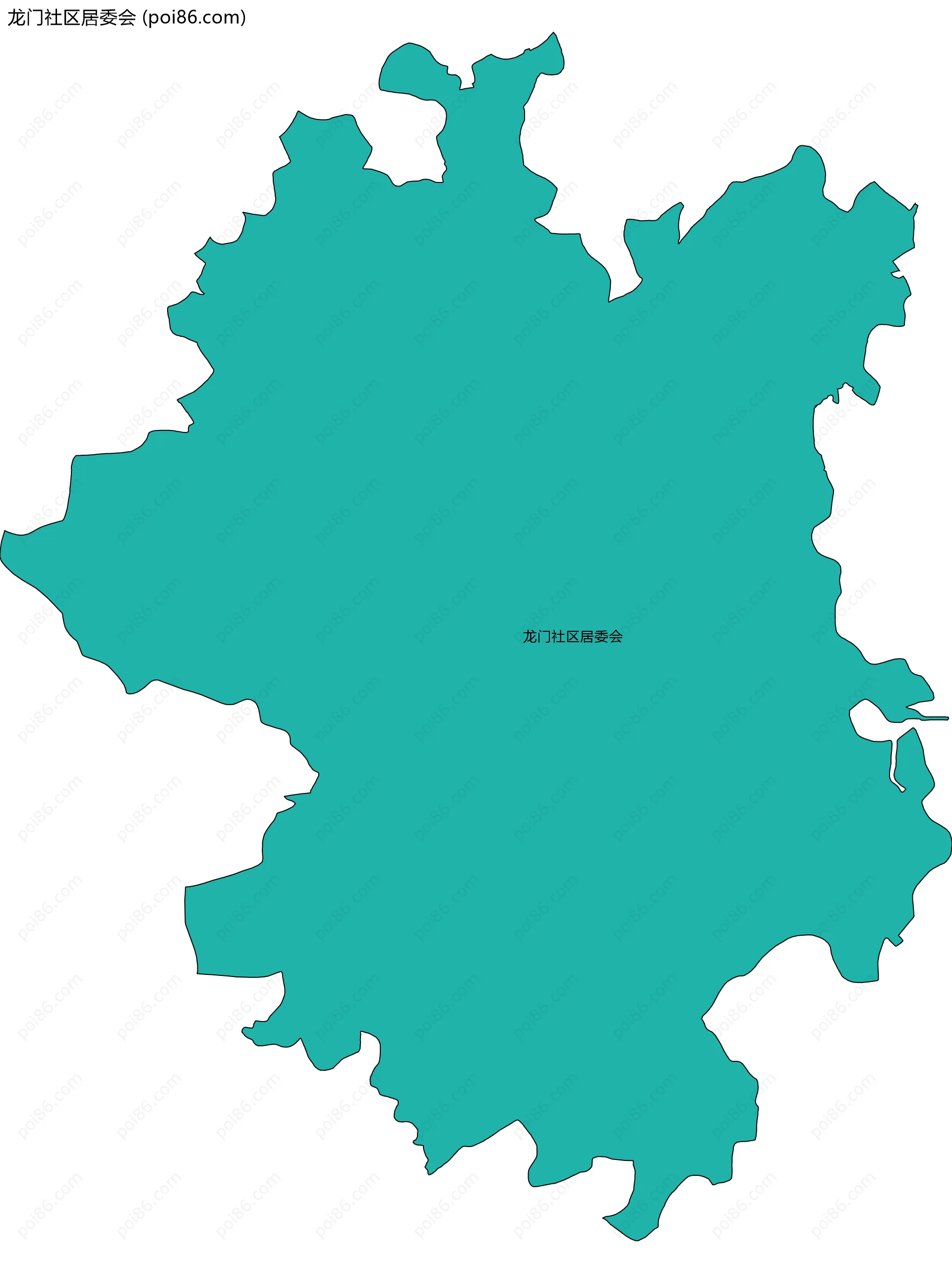 龙门社区居委会边界地图