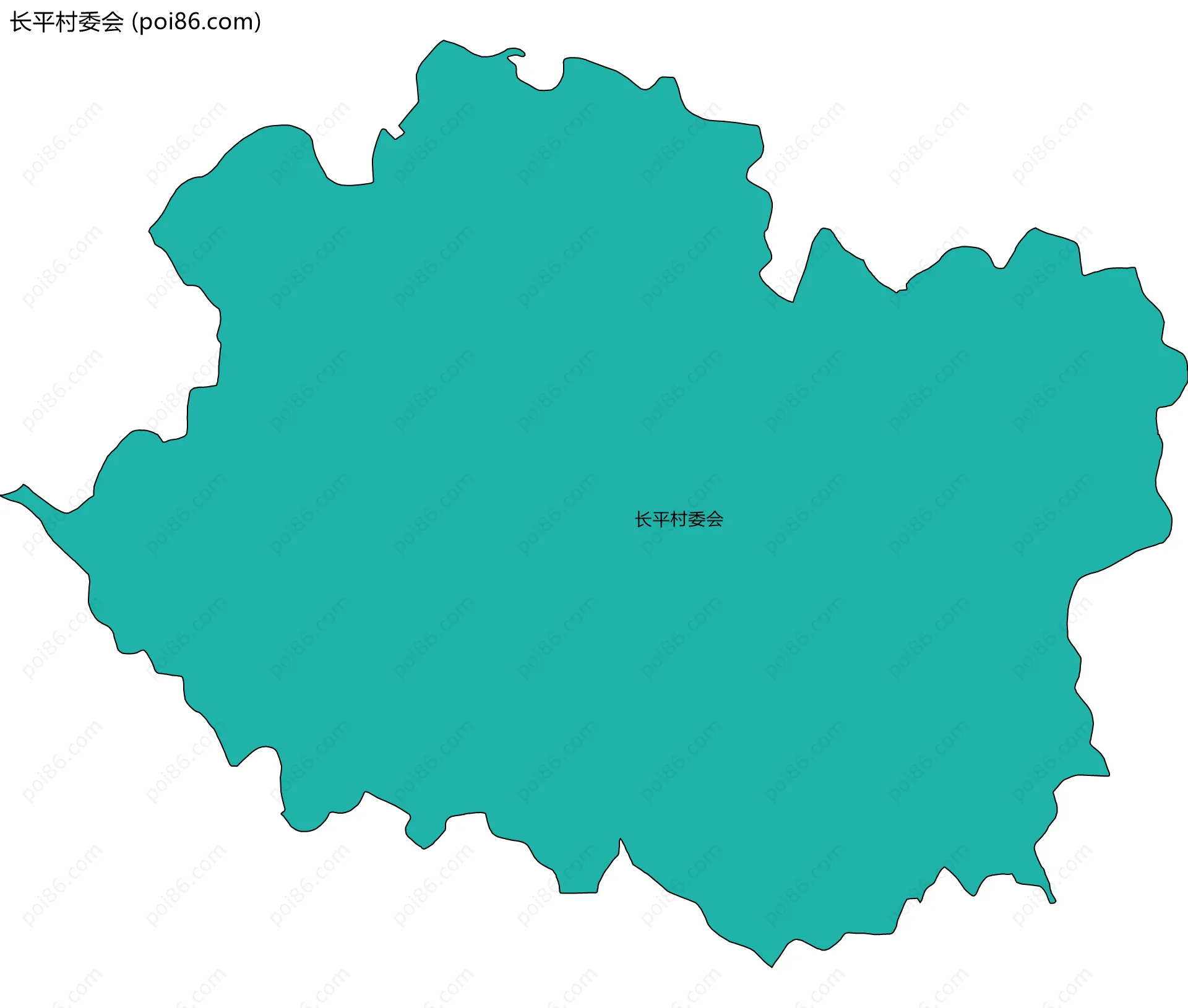 长平村委会边界地图