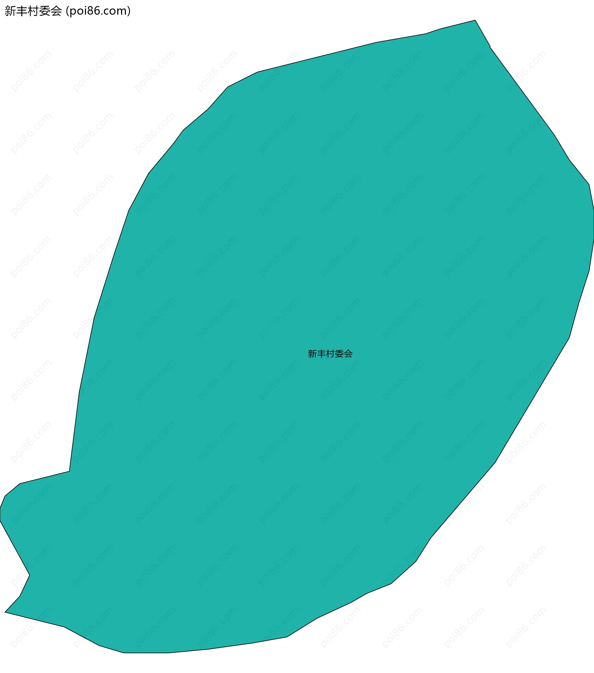 新丰村委会边界地图